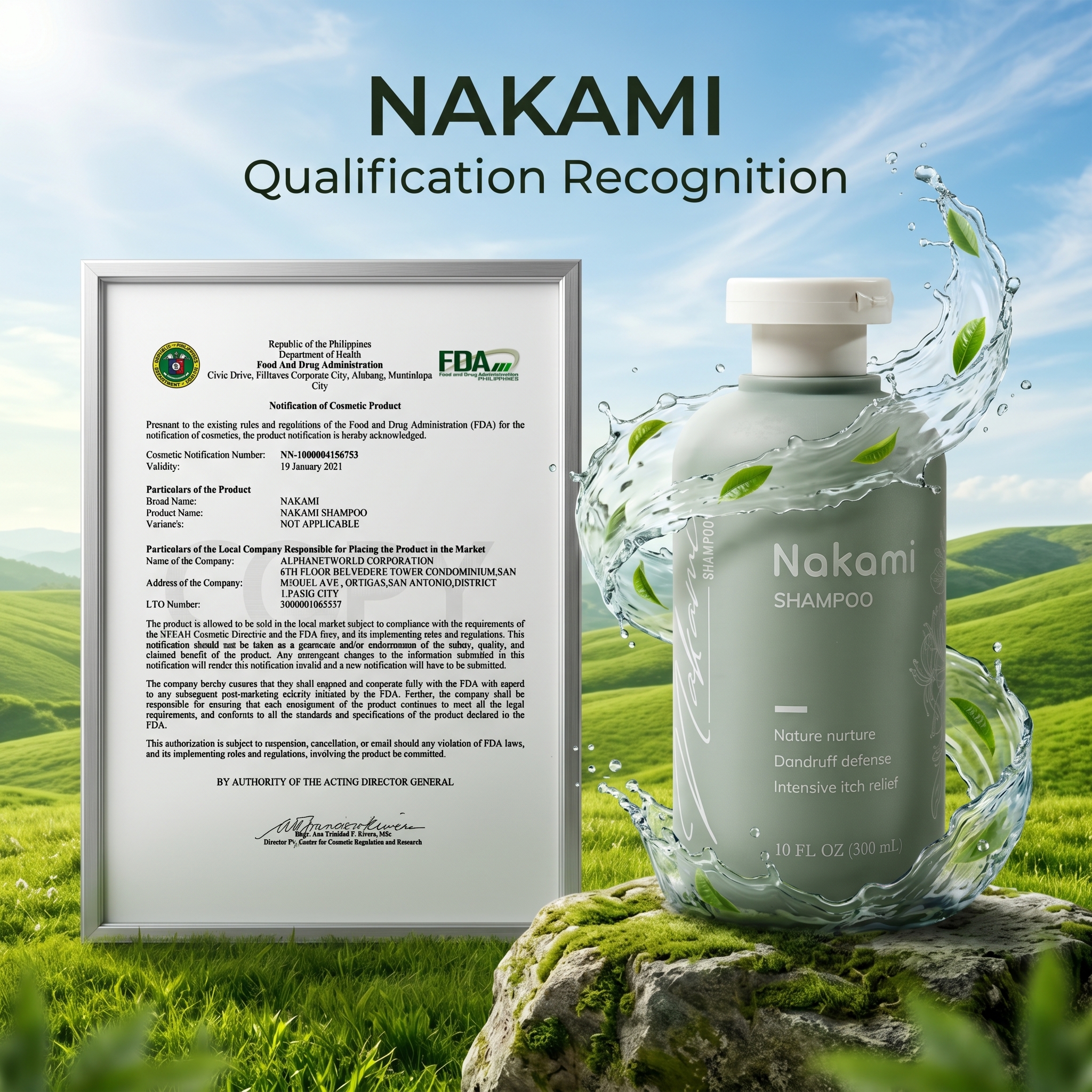 Nakami Anti-Dandruff Shampoo, Dandruff Remover, Anti-Fungal, Anti Itchy No.1 Japan 300mL_thumbnail_2