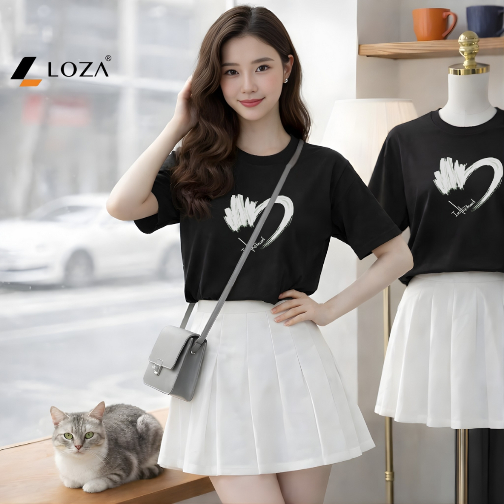 [Form rộng] Áo phông nữ dáng rộng hình trái tim - Loza RT8425_thumbnail_3