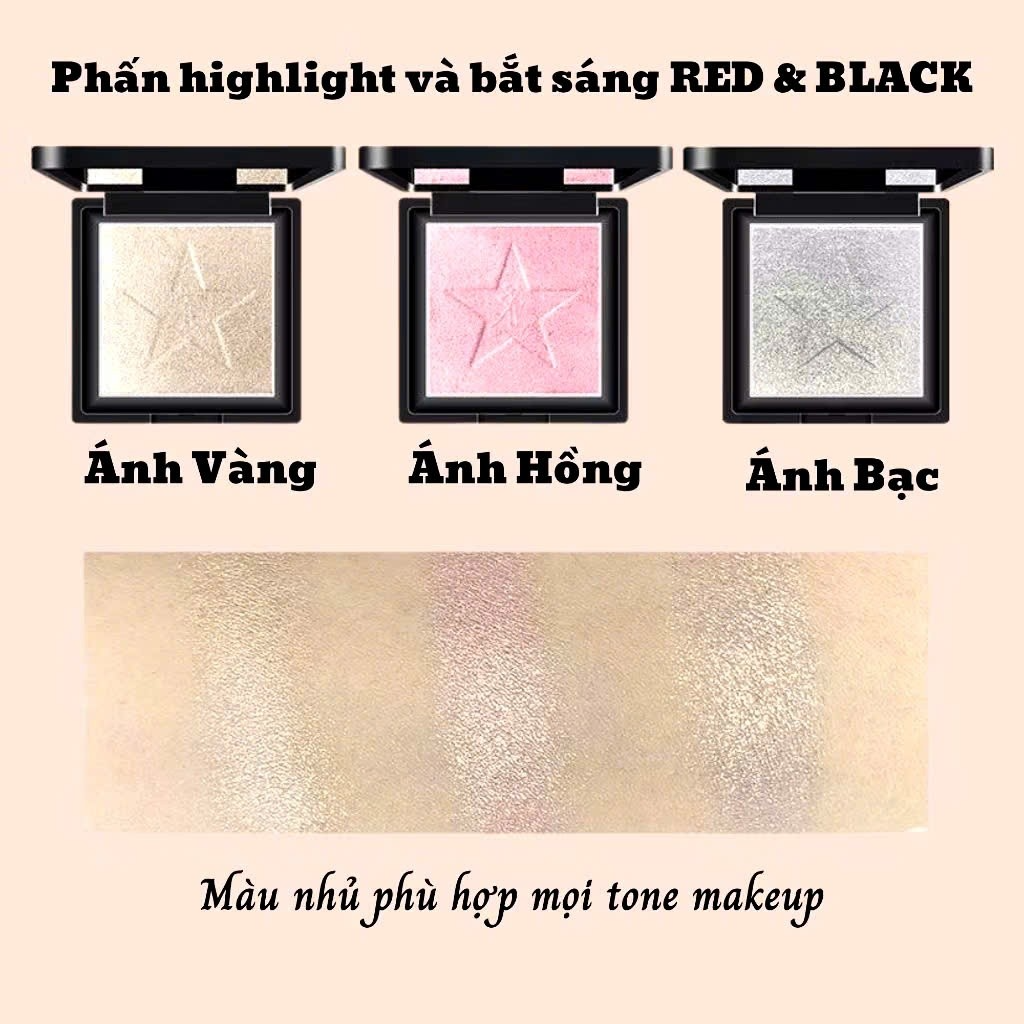 [R&B] Phấn highlight R&B Red & Black 5g