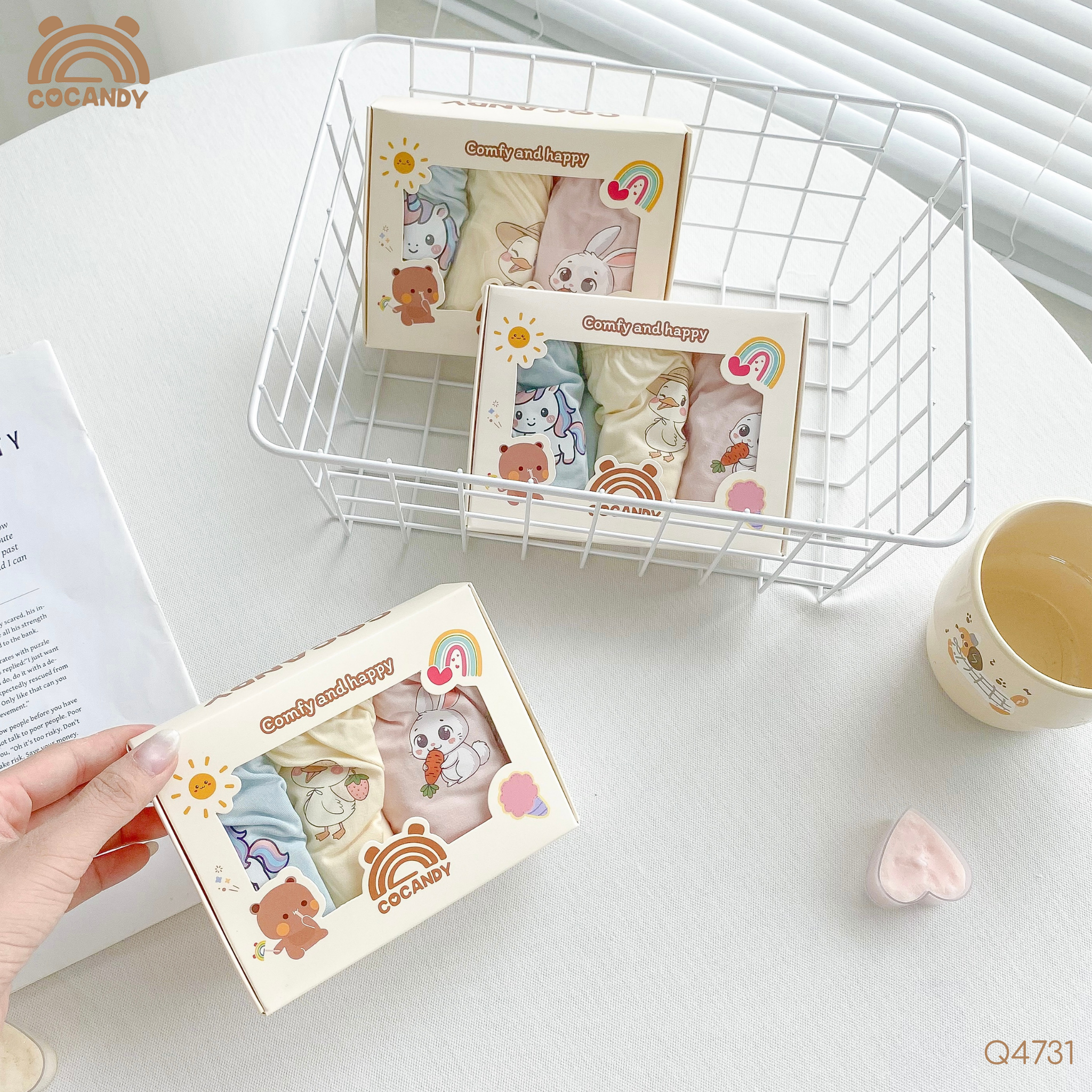 Set quần chip bamboo BÉ GÁI in hình