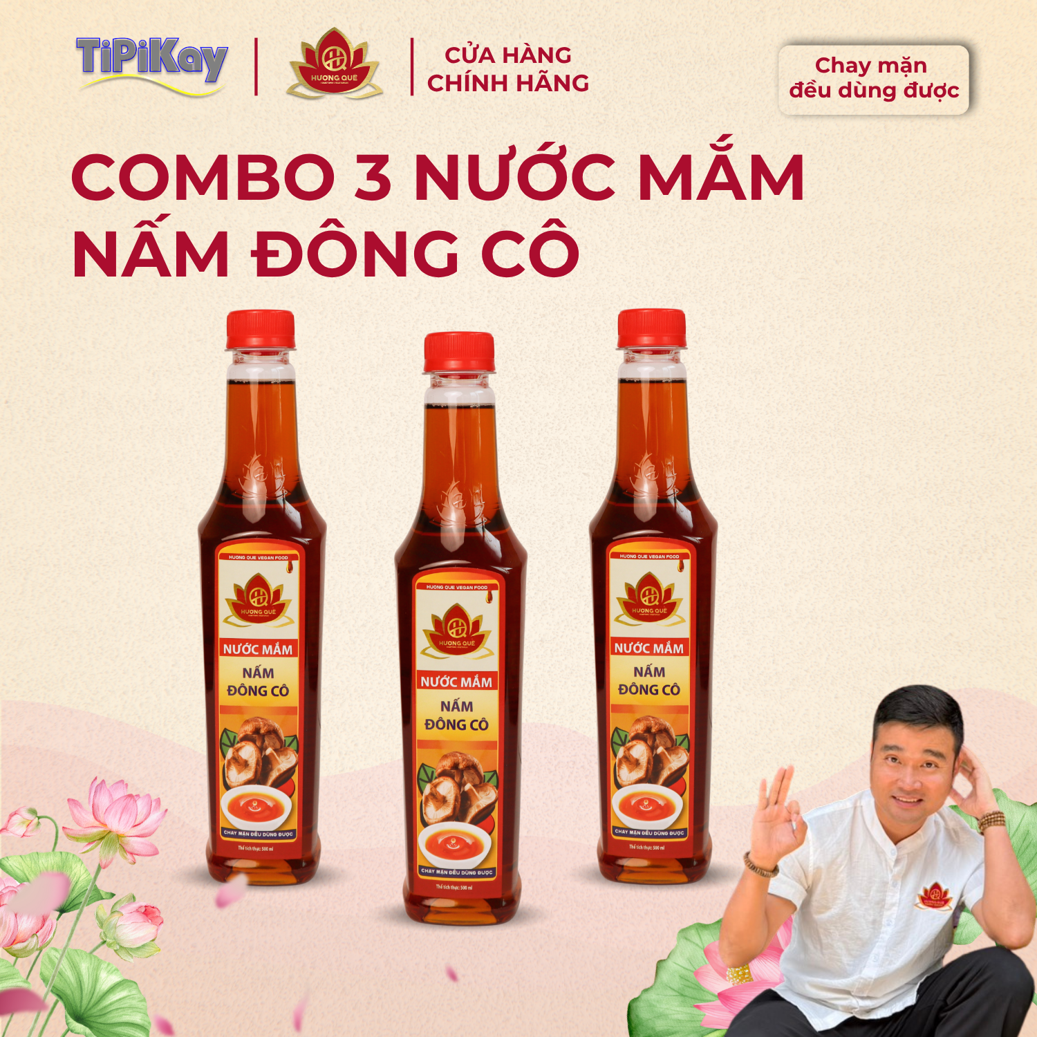 [Combo 3 món] 3 Nước Mắm Đông Cô 500ML CBTP-3NMDC