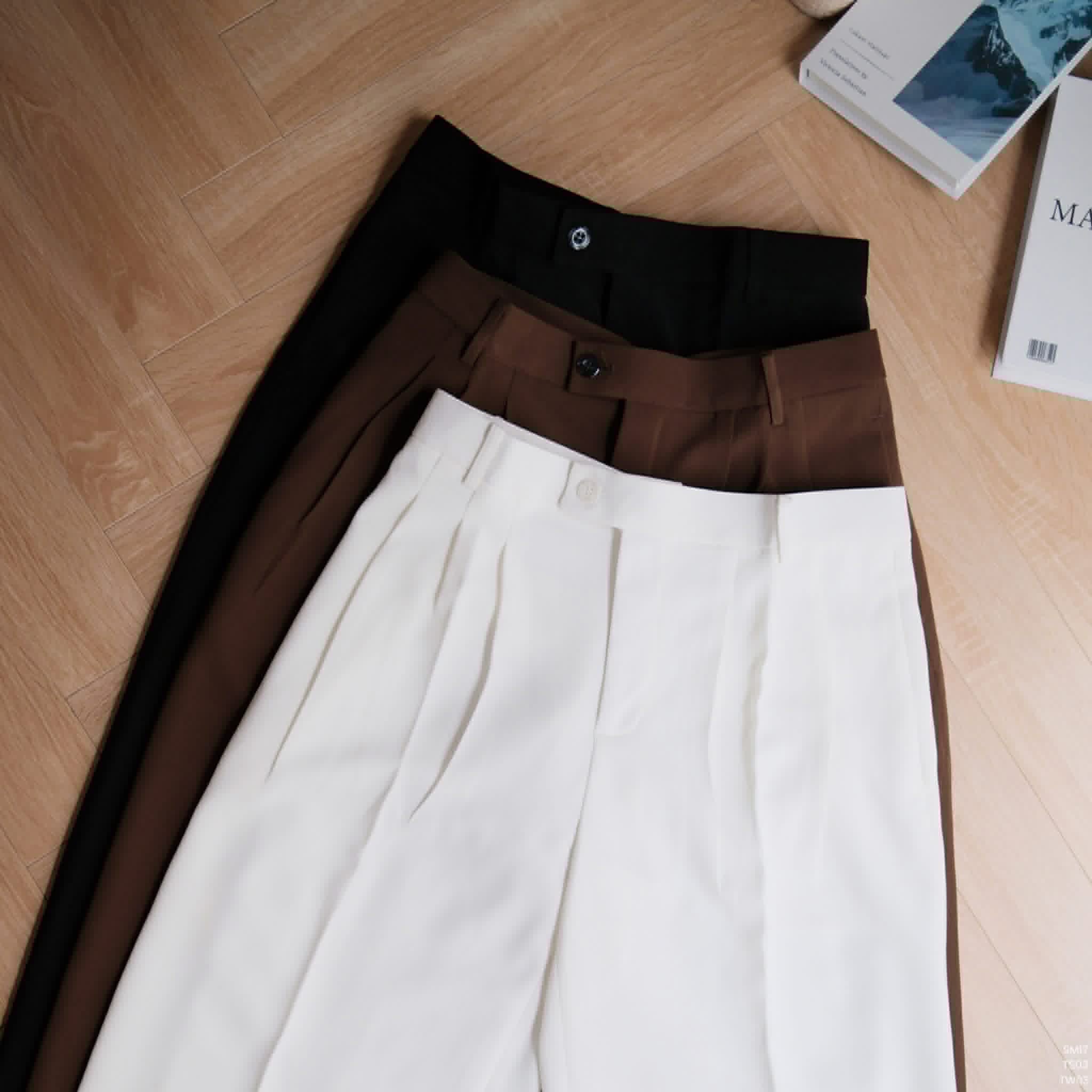 Quần Dài Thomas Bali Vải Thái Form Wide Leg