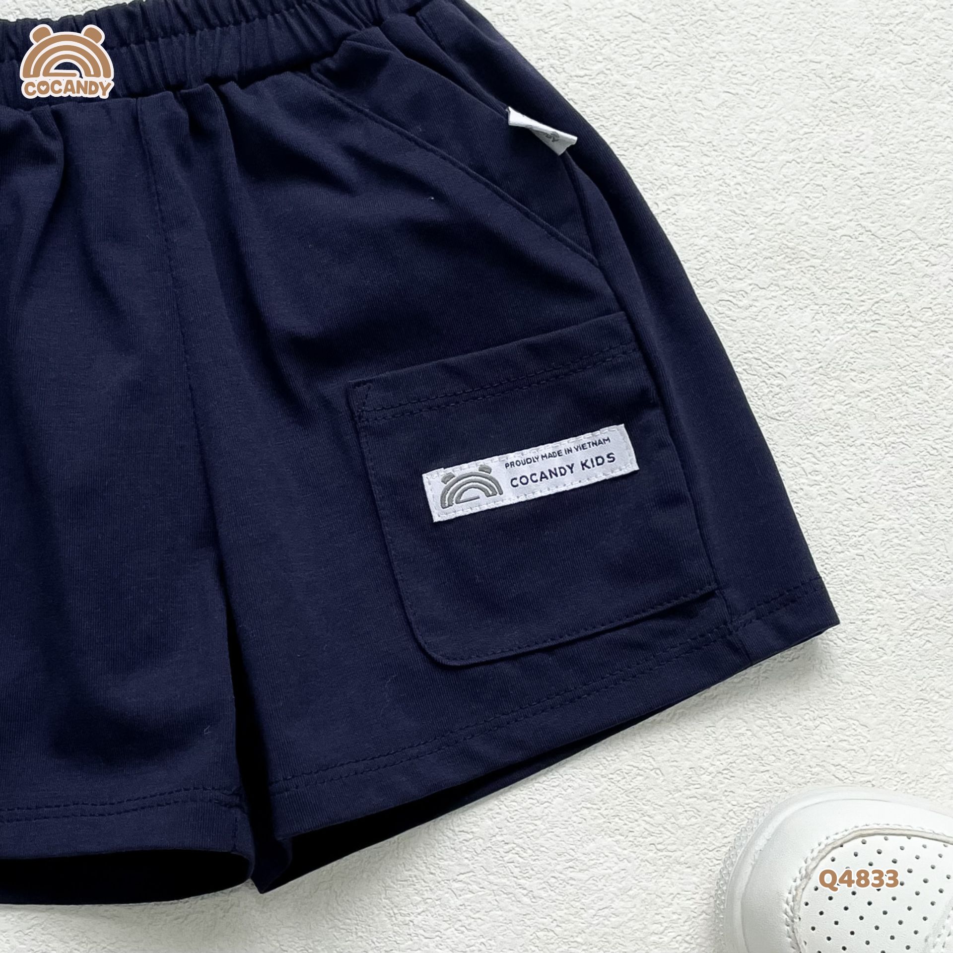 Quần cộc cotton XANH THAN túi ốp_thumbnail_2