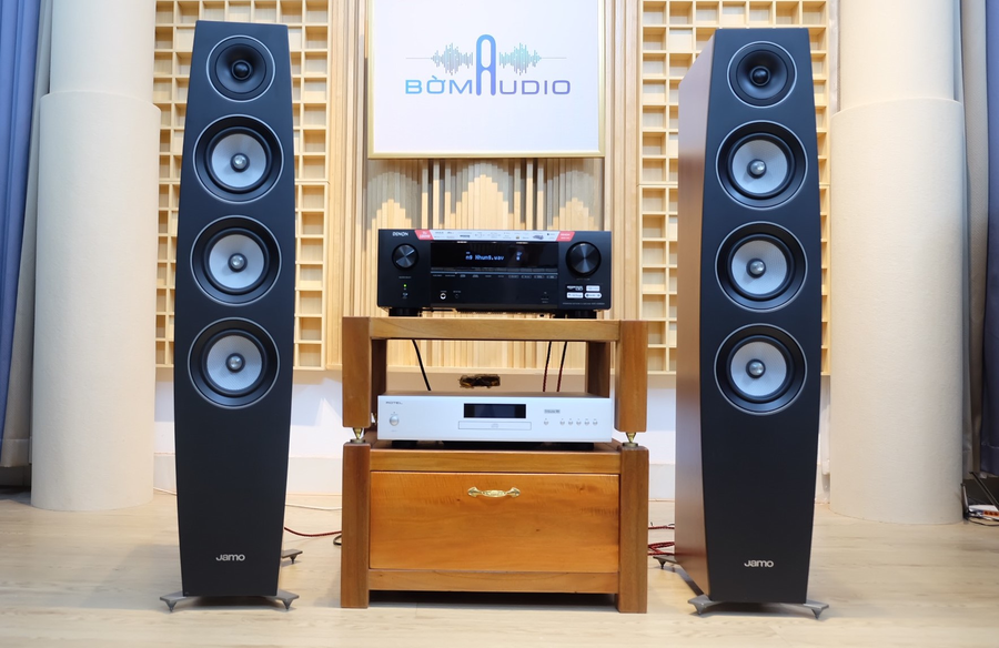 Hình ảnh chụp thực tế Combo Amply Denon AVR-X3800H + Jamo C97 II - B35 tại Bờm Audio.