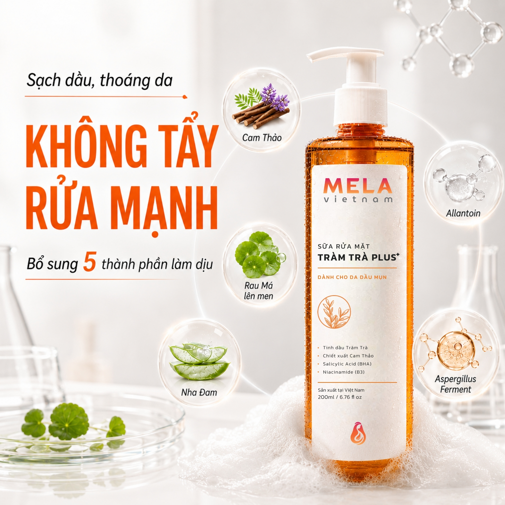 Sữa Rửa Mặt Tràm Trà Plus +_thumbnail_3