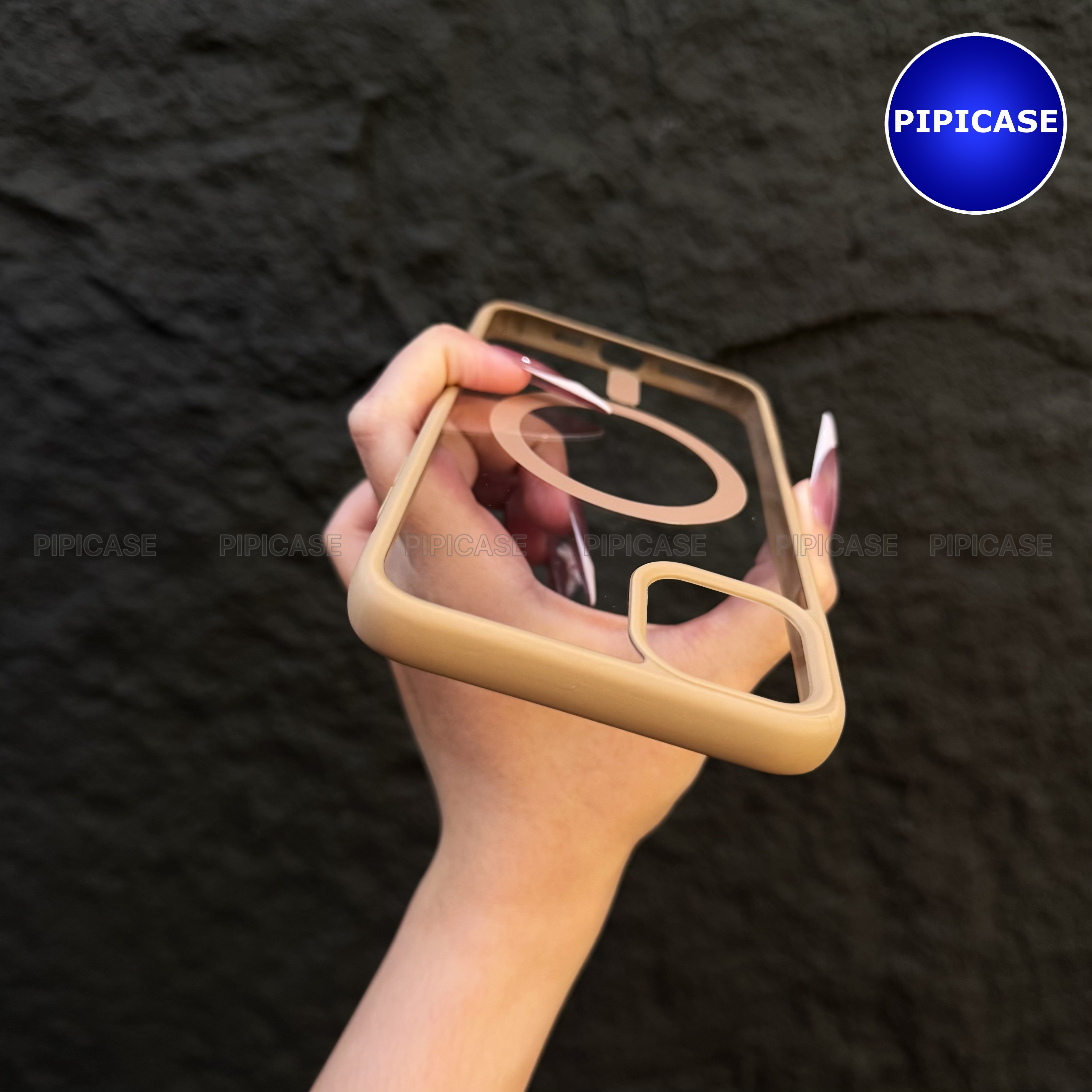 Ốp Lưng iPhone 11 Pro Max - Chic - Nâu Nhạt_thumbnail_4