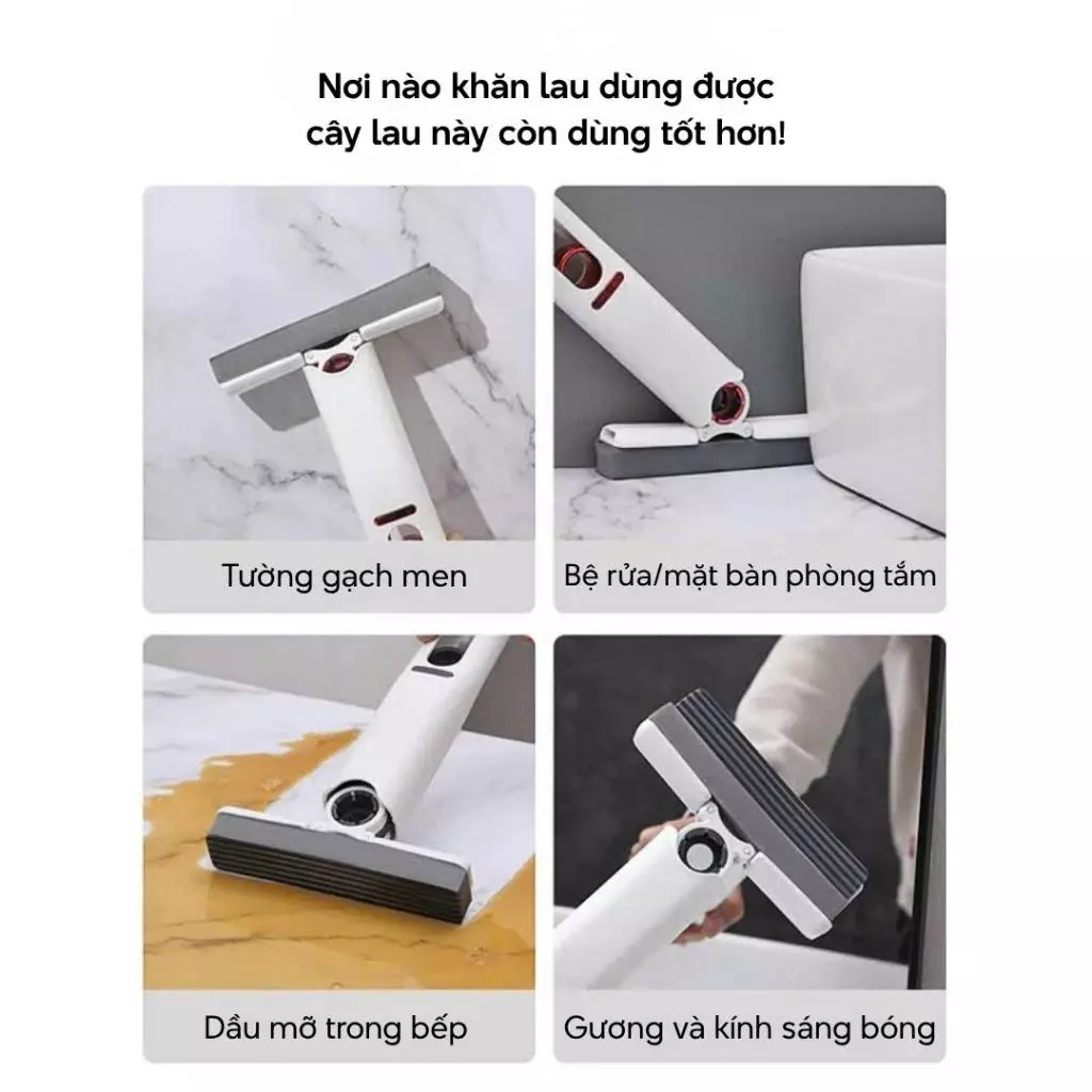 Cây Lau Cầm Tay Mini - Nhựa Cao Cấp, Đầu Bọt Biển Siêu Thấm, Kích Thước 25x15cm, Đa Năng Cho Bàn Bếp, Cửa Kính,Sàn Nhà_thumbnail_3