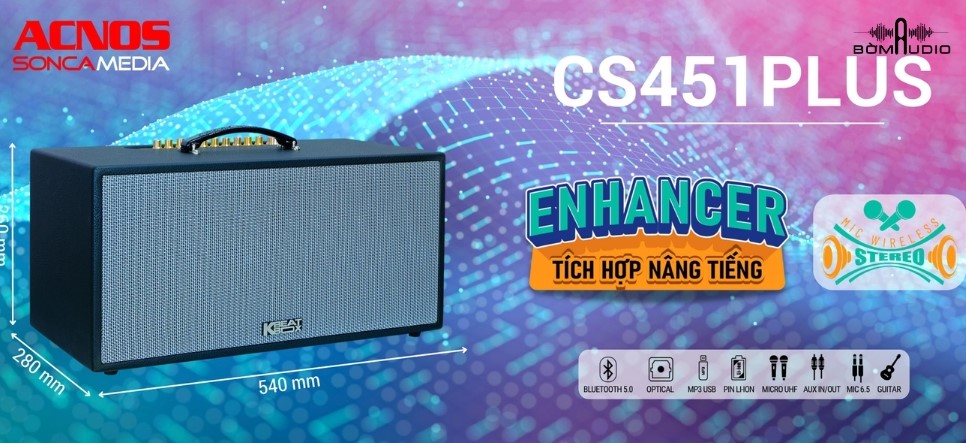 Thông tin chi tiết loa karaoke di động Acnos CS451 Plus