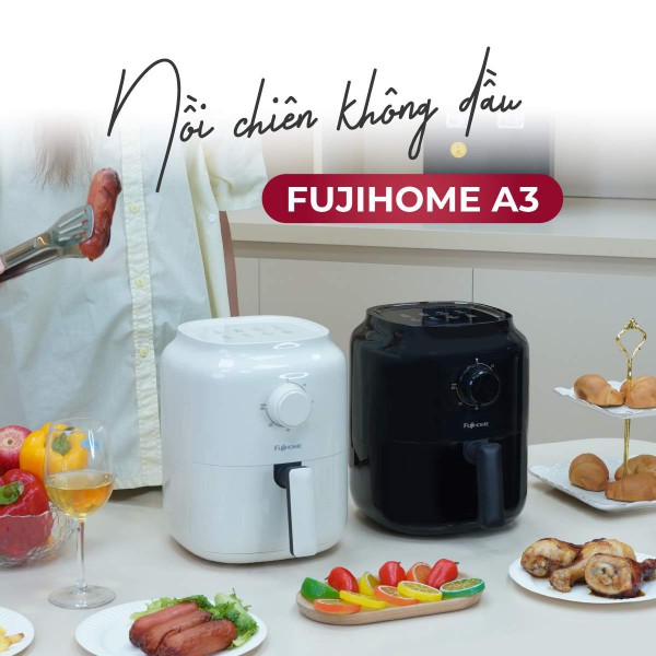 Nồi chiên không dầu mini Fujihome A3 A/B( 3,2lit)_thumbnail_4