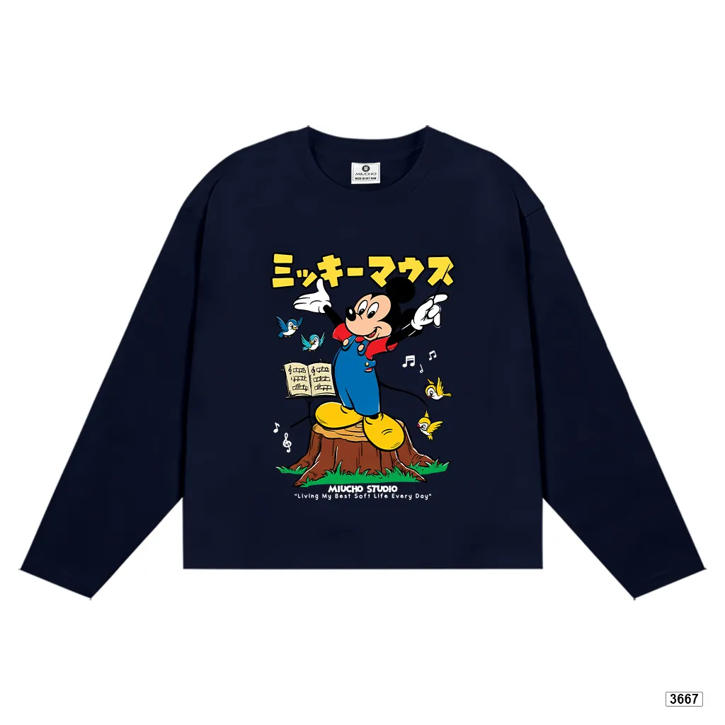 Áo thun boxy tay dài hoạt hình Chuột Miucho 3667_thumbnail_9