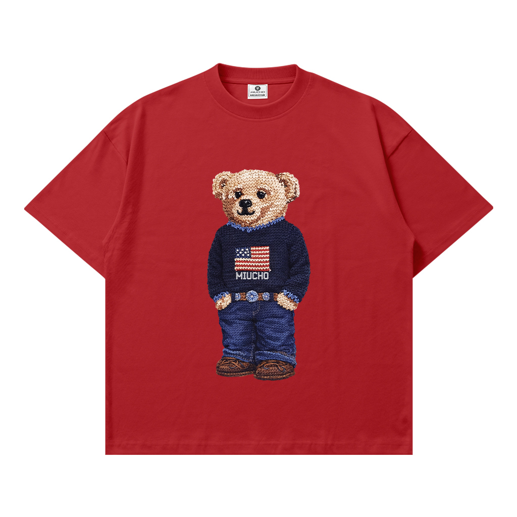 Áo thun boxy nam nữ Teddy đứng form Miucho 3460_thumbnail_12