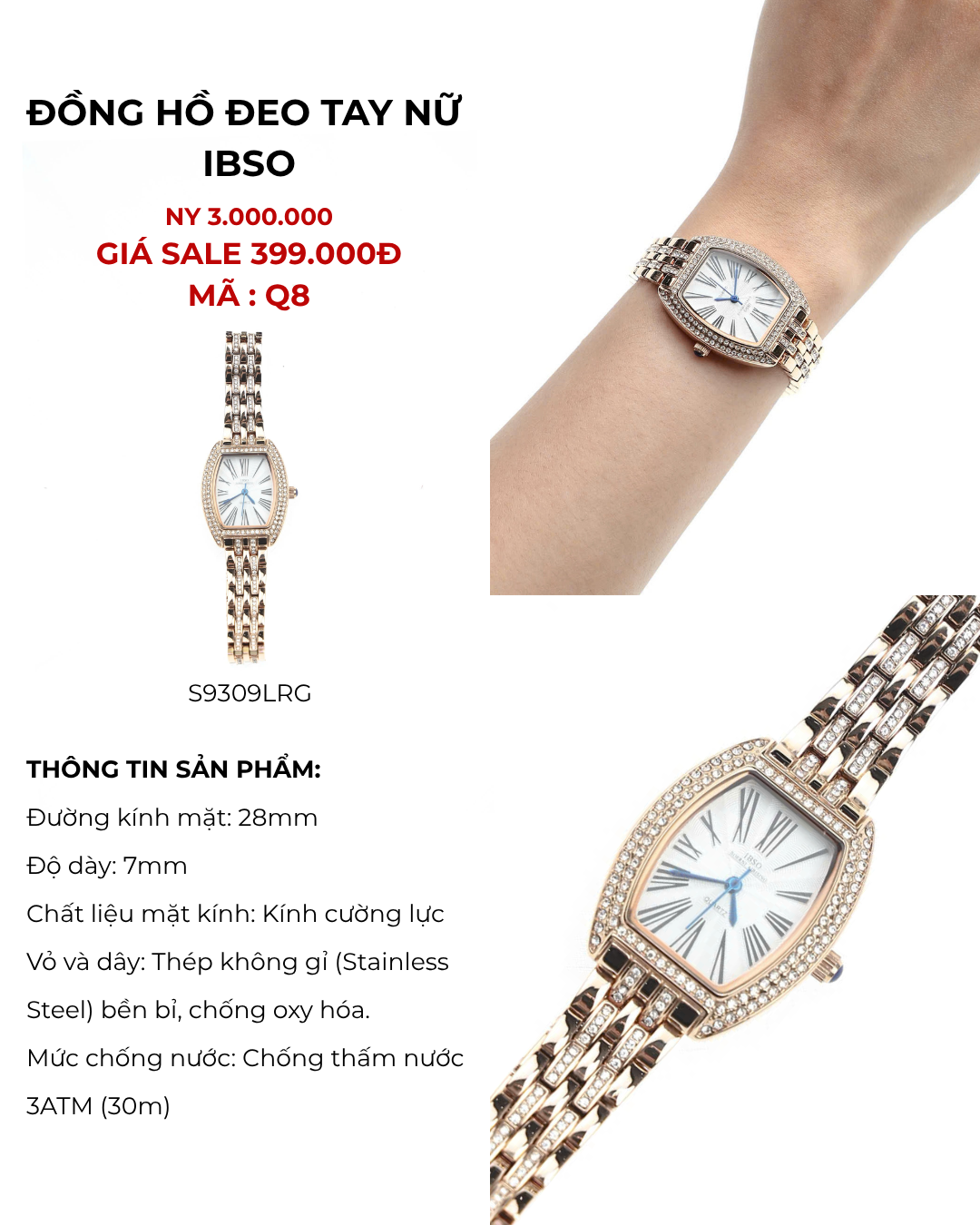 Đồng hồ đeo tay IBSO - S9309LRG