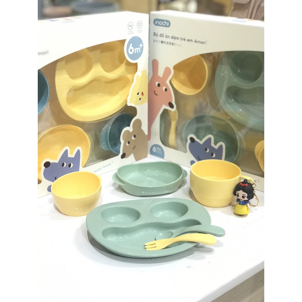 [SALE KO ĐỔI TRẢ] Set ăn dặm amori inochi