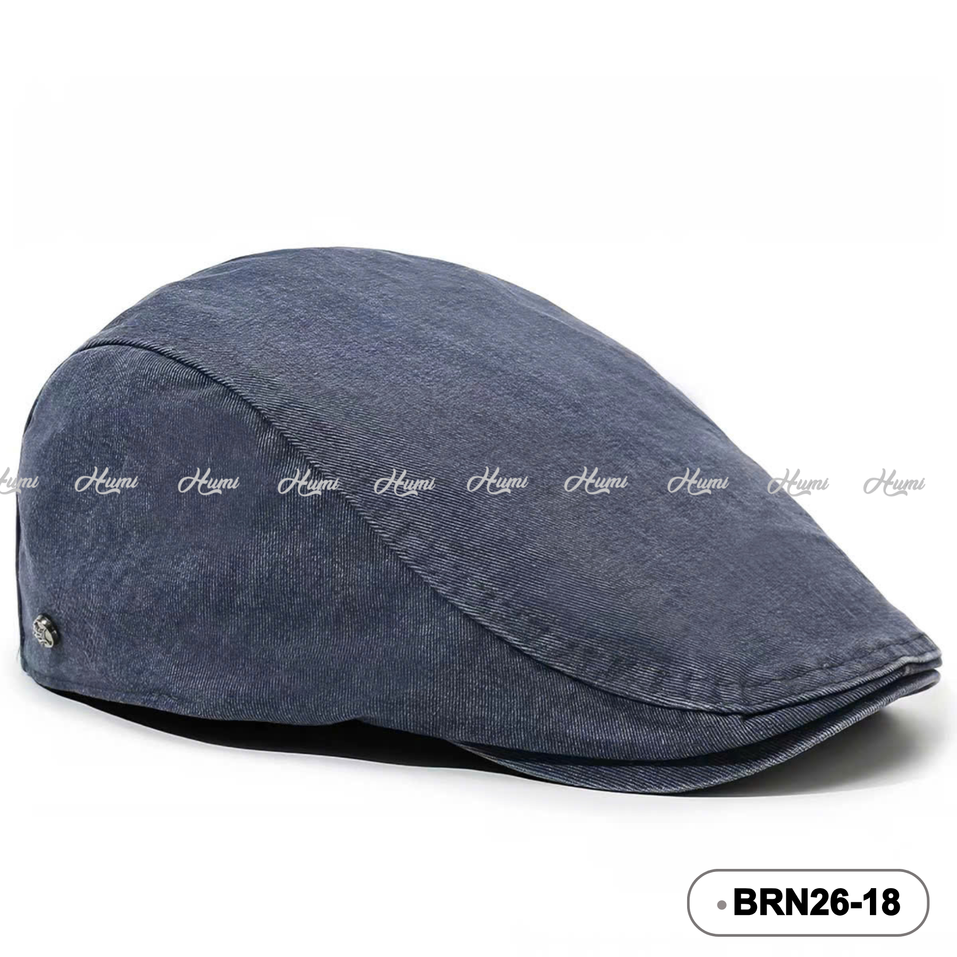 MŨ BERET NAM COTTON (BRN26-18 Xanh Đen)
