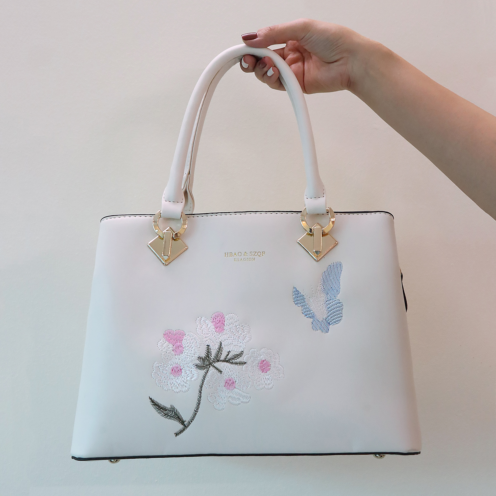 Túi Xách Thêu Hoa - HM11 Trắng_thumbnail_7