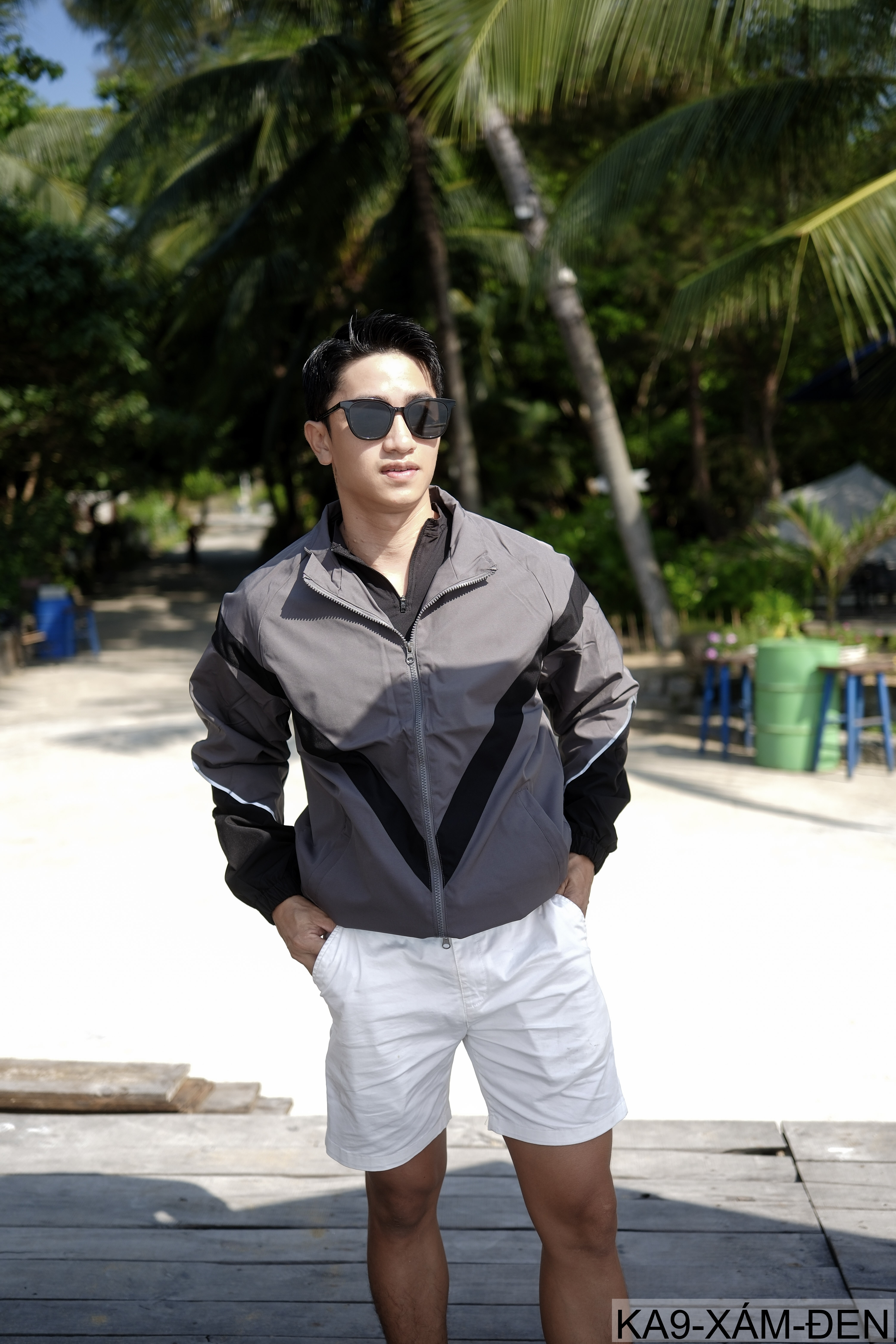 KA9 - Áo khoác nam thể thao phối màu phản quang cổ đứng phong cách streetwear mùa xuân thu_thumbnail_9