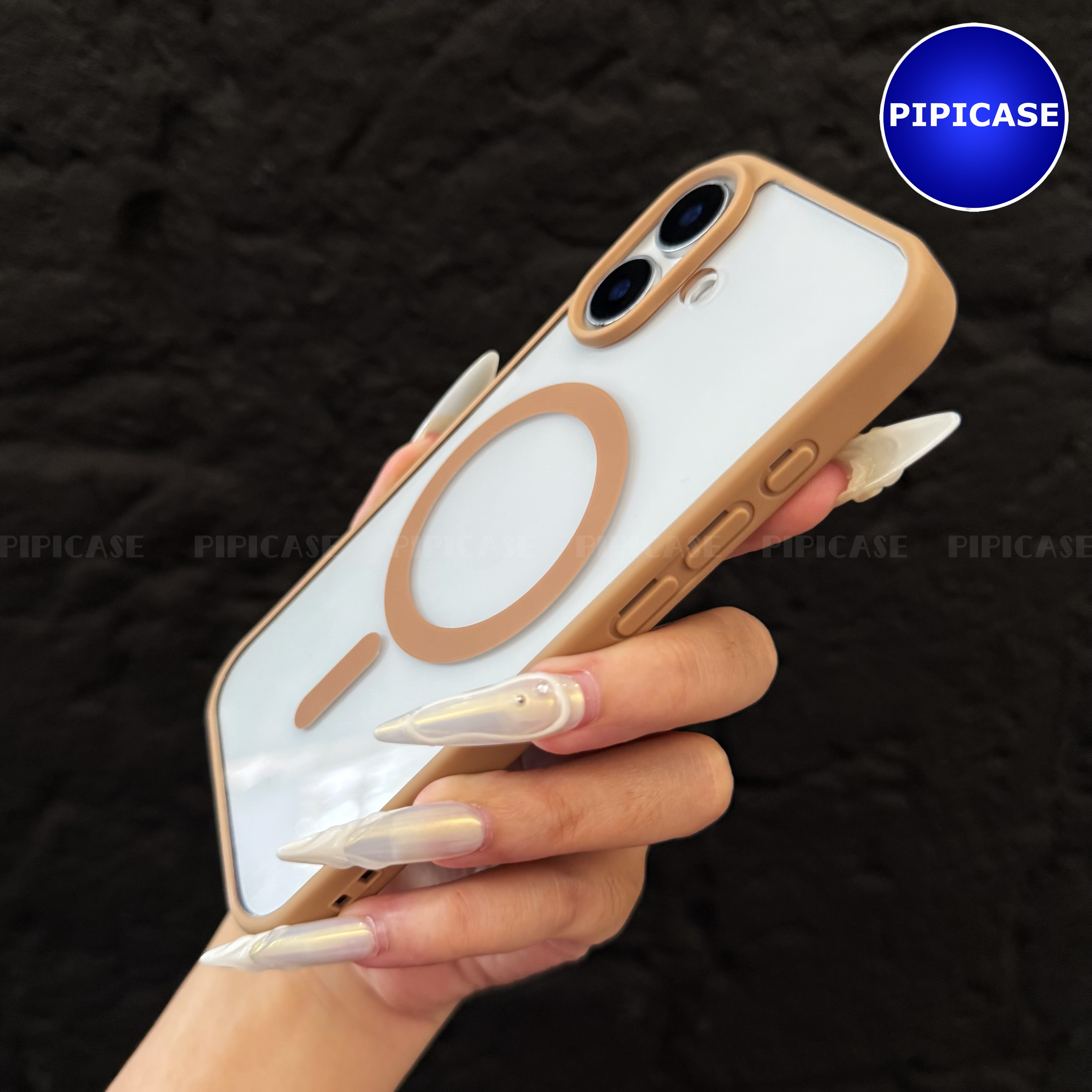 Ốp Lưng iPhone 16 Plus - Chic - Nâu Nhạt_thumbnail_7