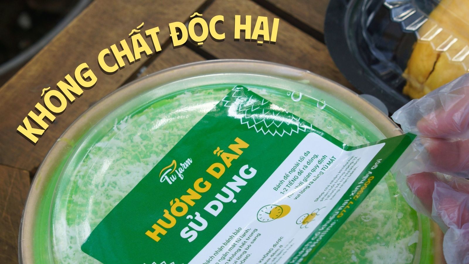Cách bải quản bánh ngàn lớp sầu riêng 