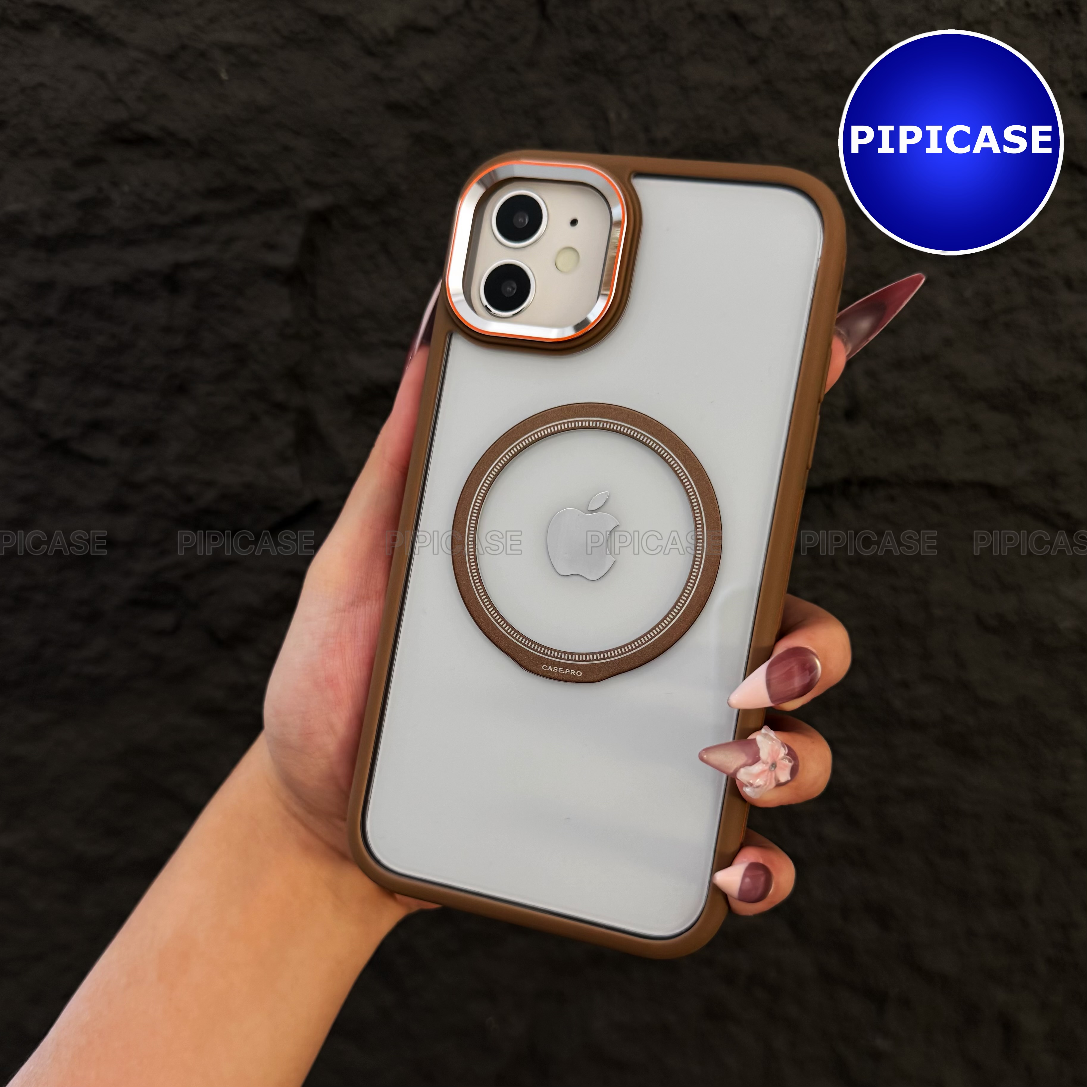 Ốp Lưng iPhone 12 - Wigu - Nâu_thumbnail_5