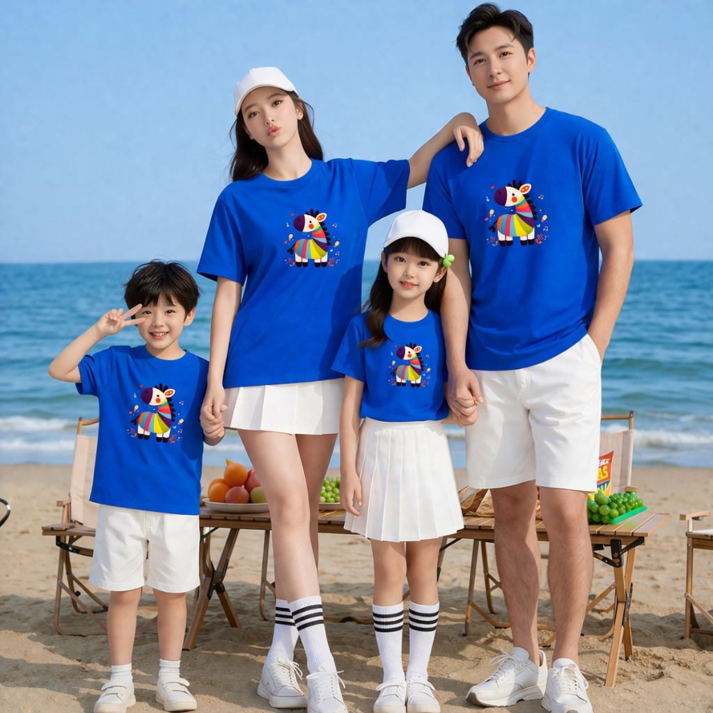 Áo phông gia đình hình Ngựa nhiều sắc màu - Loza GĐ3537_thumbnail_1