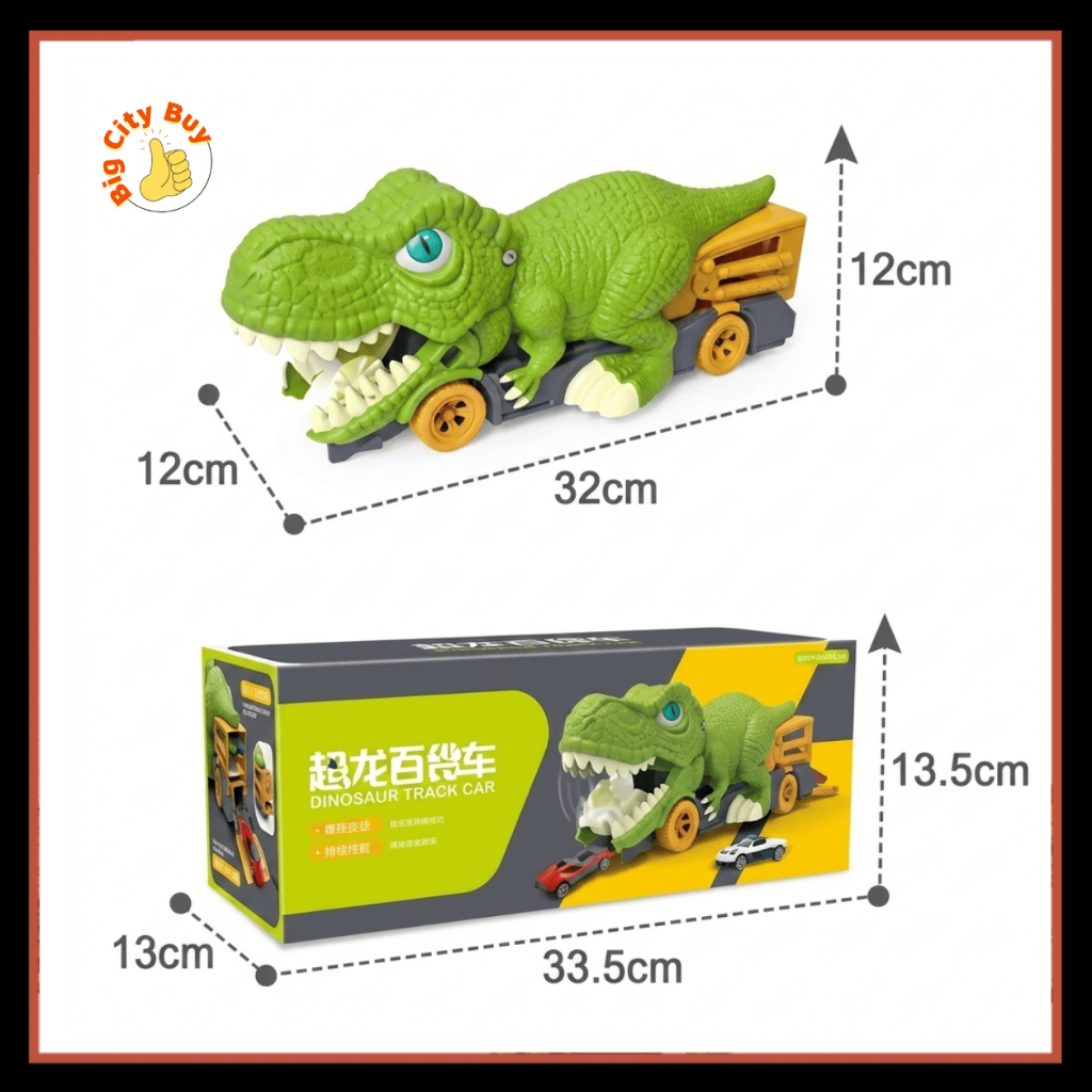 Đồ Chơi Khủng Long Nuốt Xe Ô Tô Cho Bé Tặng Kèm 6 Xe Mini Nhựa Cao Cấp Chơi Tương Tác Vui Nhộn BigcityBuy 336DCKL_thumbnail_5
