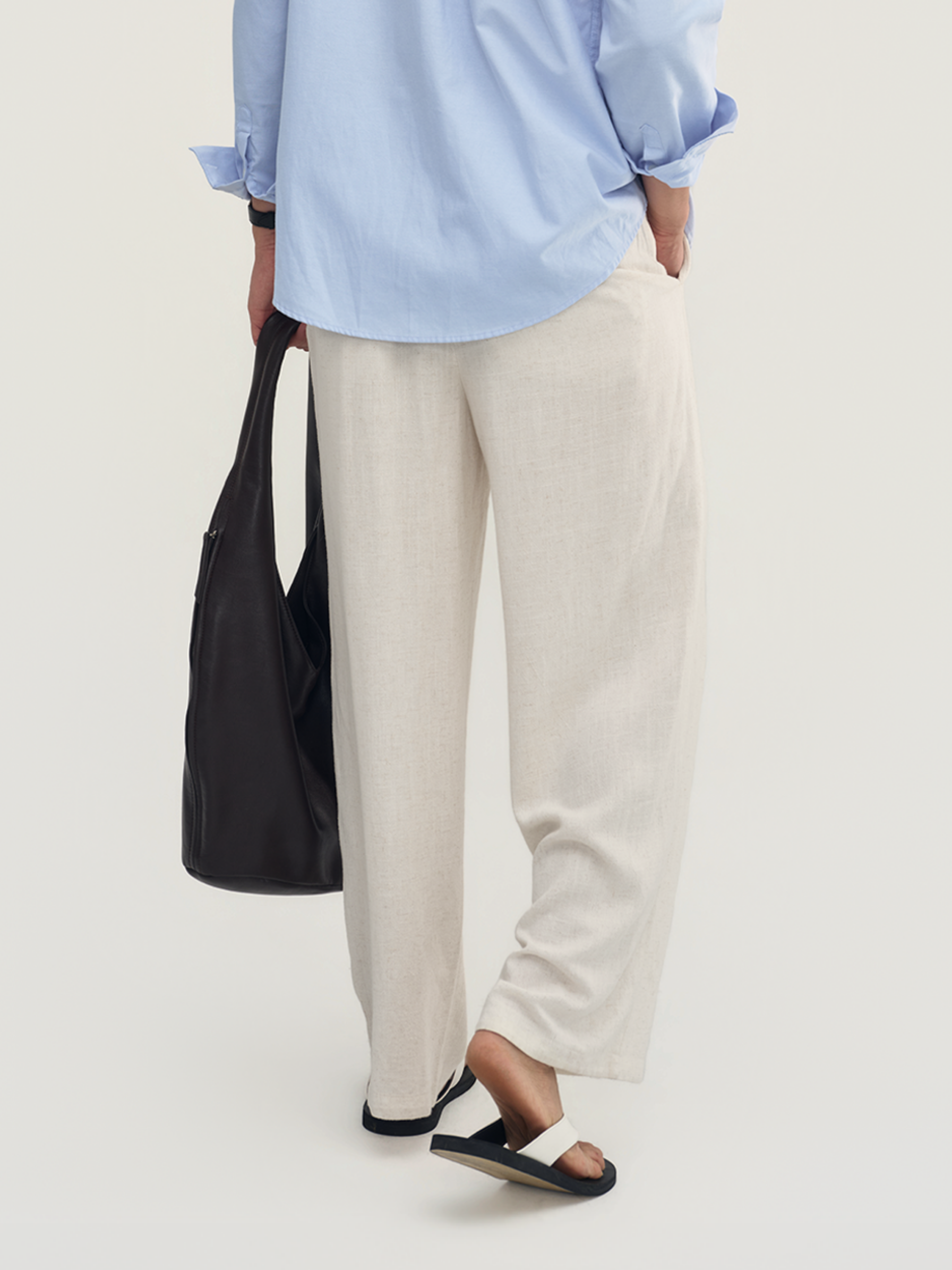 Quần Dài Tiago Vải Linen Form Wide Leg_thumbnail_2