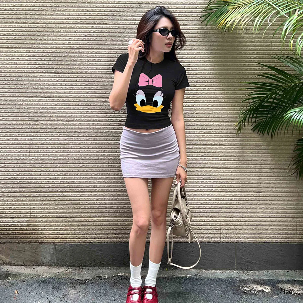 Áo thun babytee nữ form ôm body hoạt hình Beezy 4120_thumbnail_5