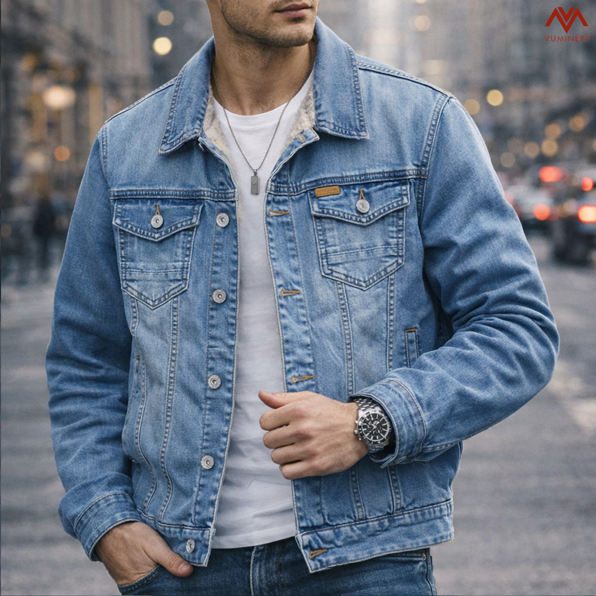 Áo khoác lót lông Jacket Jeans nam ( LB6 )_thumbnail_4
