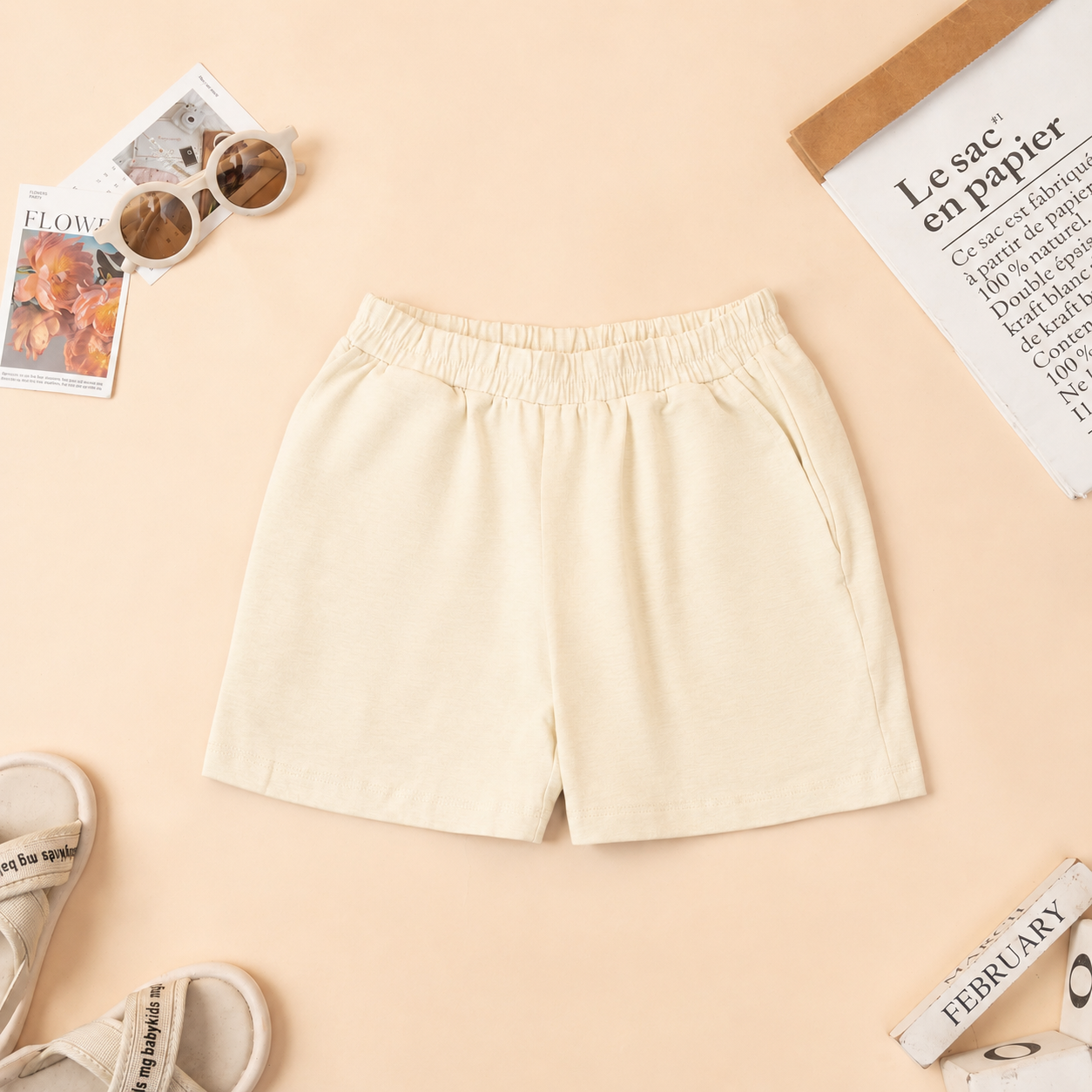 Quần đùi cho bé gái và bé trai chất cotton - Quần đùi cho bé cân nặng từ 15-40kg Loza Kids QT7003_thumbnail_9