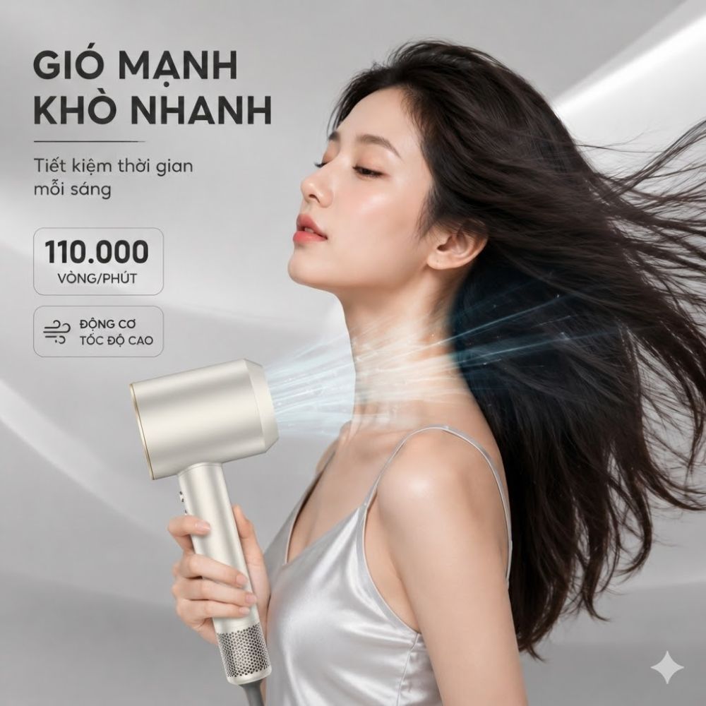 Máy Sấy Tóc Tốc Độ Cao Kachi MK429 ION (110.000 vòng/phút) - Sấy Nhanh, Chăm Sóc Tóc Ion Âm, Kiểm Soát Nhiệt NTC_thumbnail_2