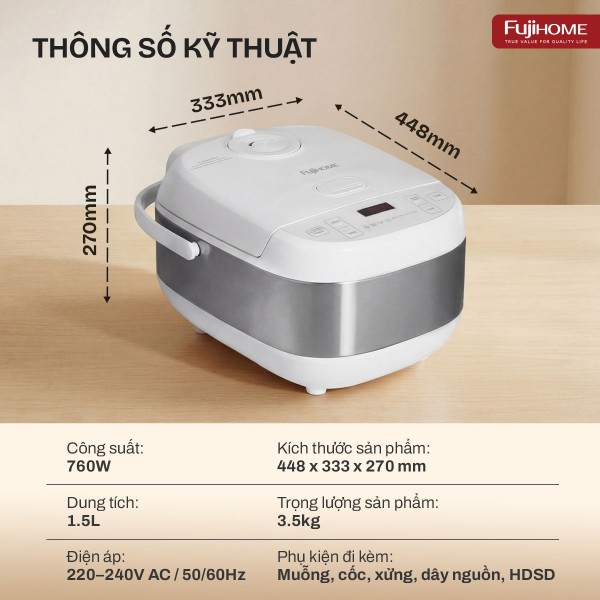 Nồi cơm điện Fujihome RC15W_thumbnail_15