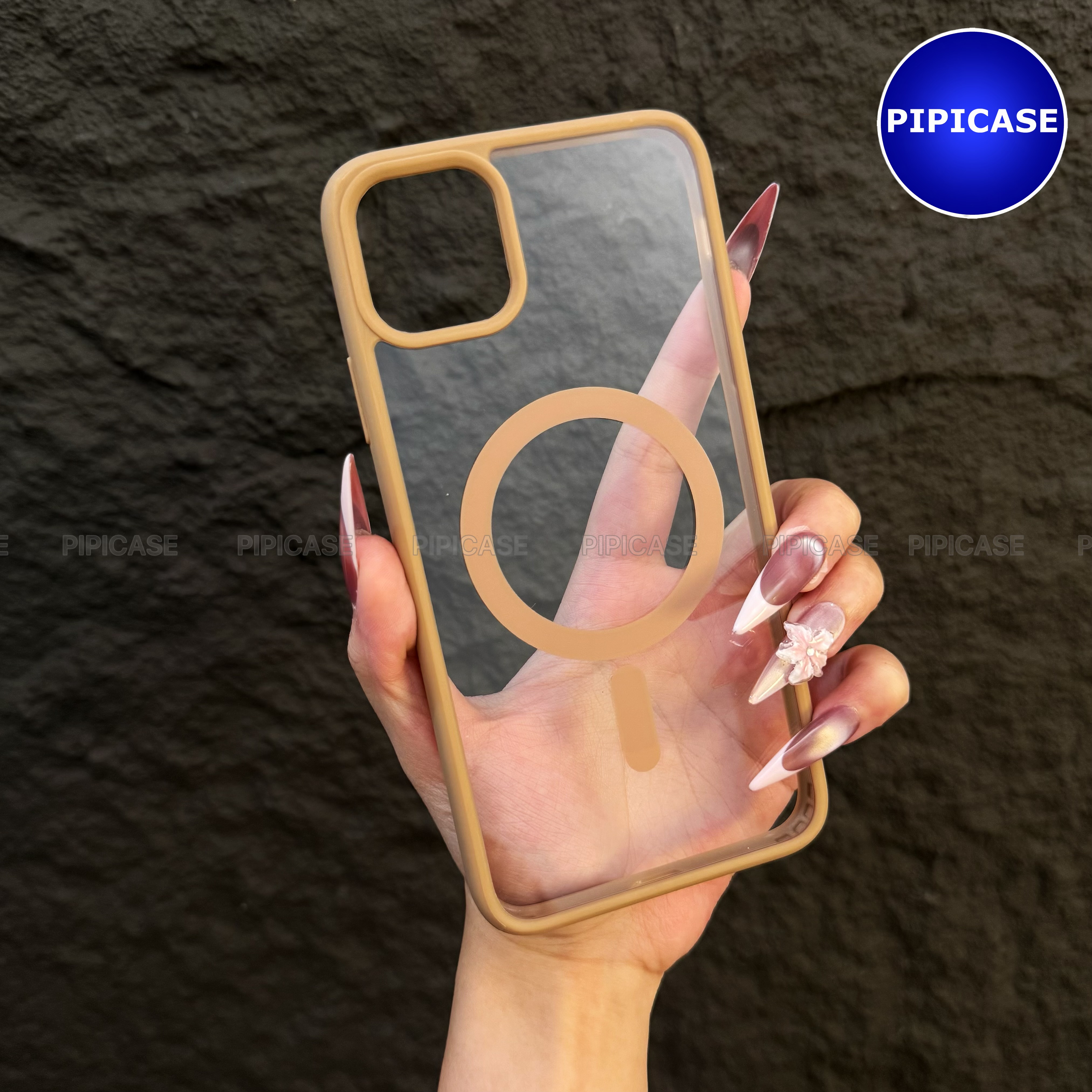 Ốp Lưng iPhone 11 Pro Max - Chic - Nâu Nhạt_thumbnail_1