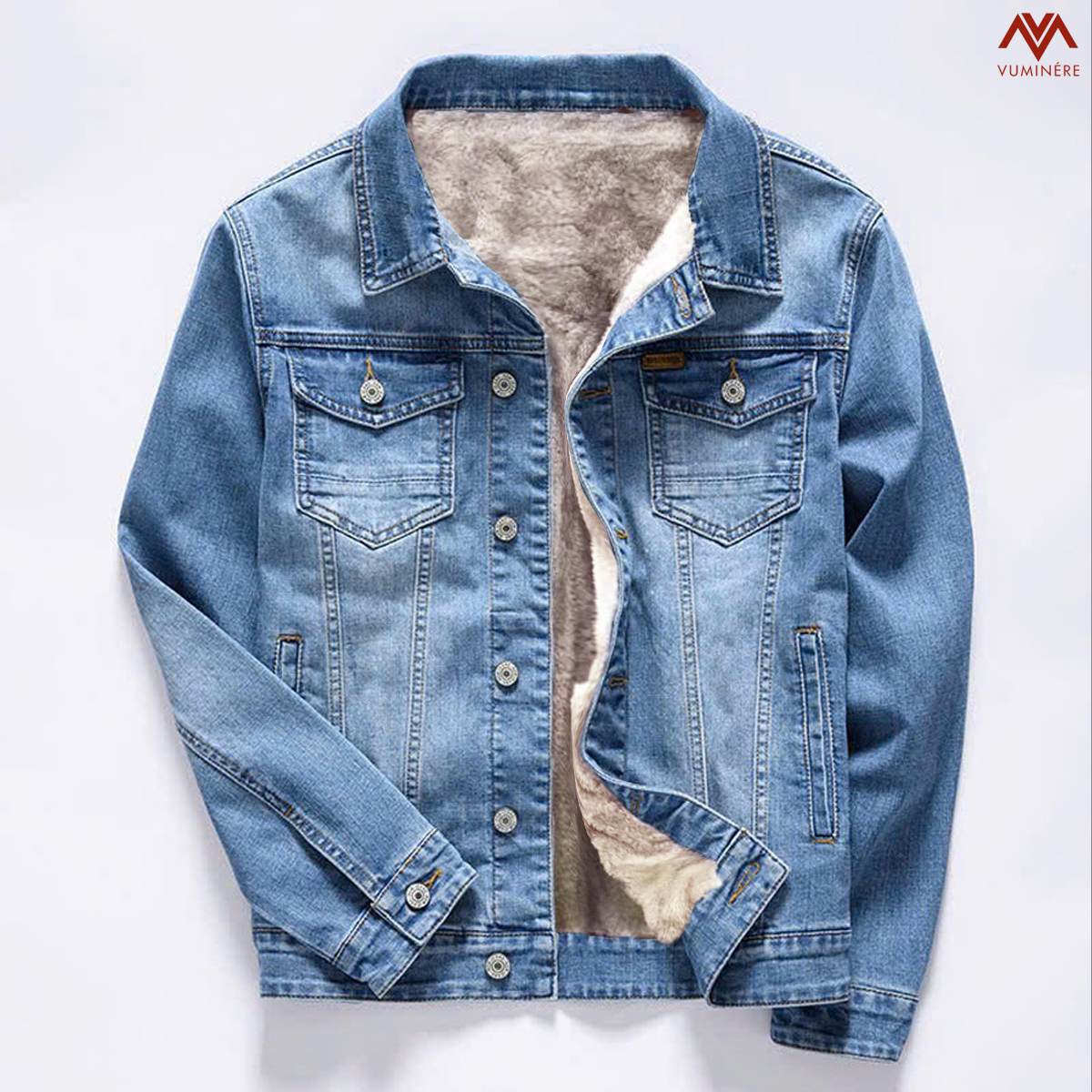 Áo khoác lót lông Jacket Jeans nam ( AZ6 )