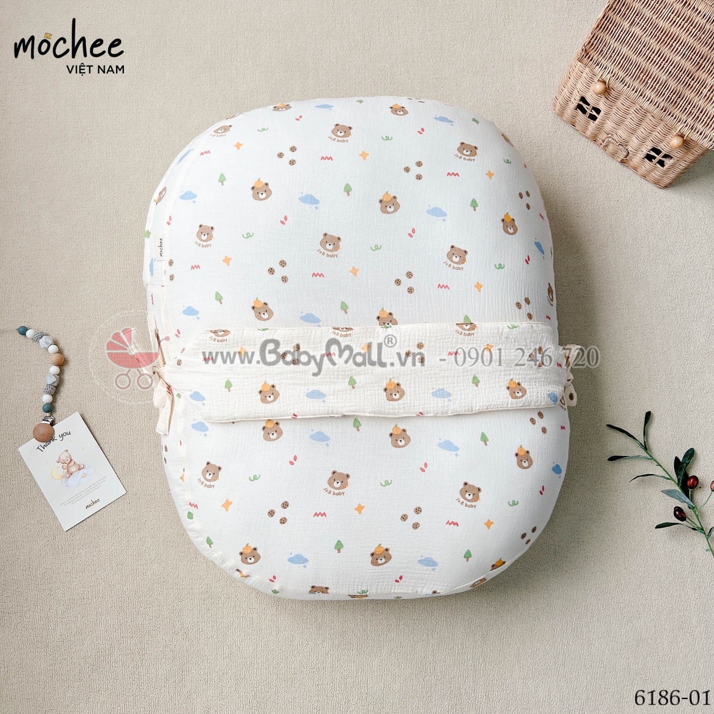 Vỏ gối chống trào Mochee - DÀI KÈM ĐAI 70*80cm_thumbnail_0