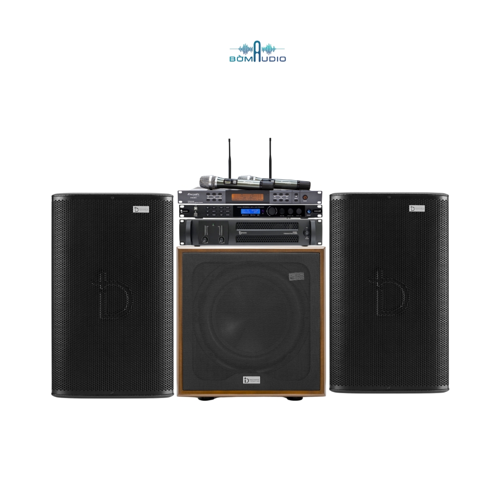 Combo Cục Đẩy DBACOUSTIC EA205 + Vang Số DBACOUSTIC D500P + Micro DBACOUSTIC 450II + Loa DBACOUSTICLX S32G + Loa Subwoofer DBACOUSTIC KS312SA – B426_thumbnail_0