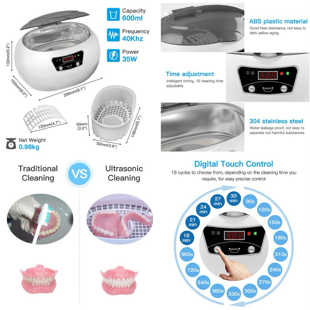 Ultrasonic Cleaner - Máy tiệt trùng làm sạch bằng sóng siêu âm 40000Hz_thumbnail_2