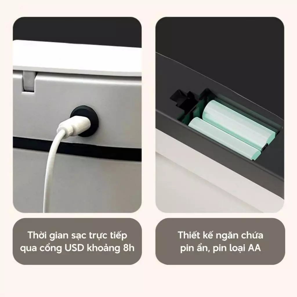 Thùng rác cảm biến thông minh 12/14/16L – nắp tự động, chống mùi, chống nước_thumbnail_2