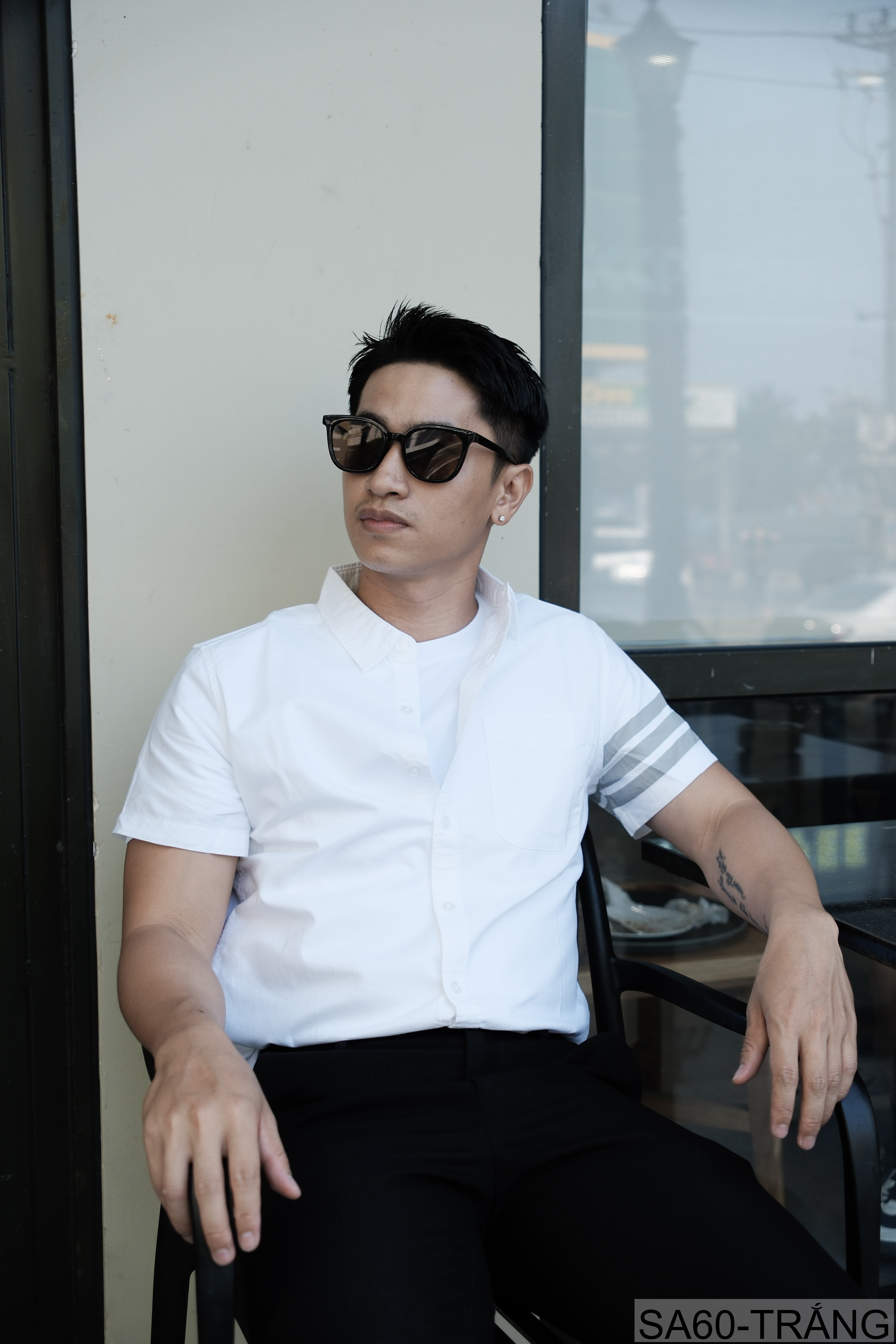 SA60 - Áo Sơ Mi Nam Tay Ngắn Phong Cách Nhật Bản Chất Cotton Thoáng Mát Đa Dụng_thumbnail_8
