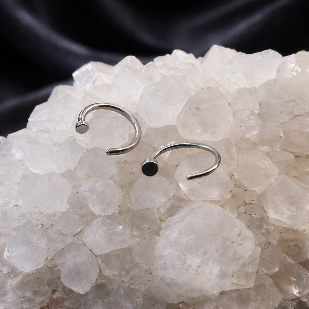 Vòng bẻ chữ C trơn đầu dẹt nhỏ 8mm