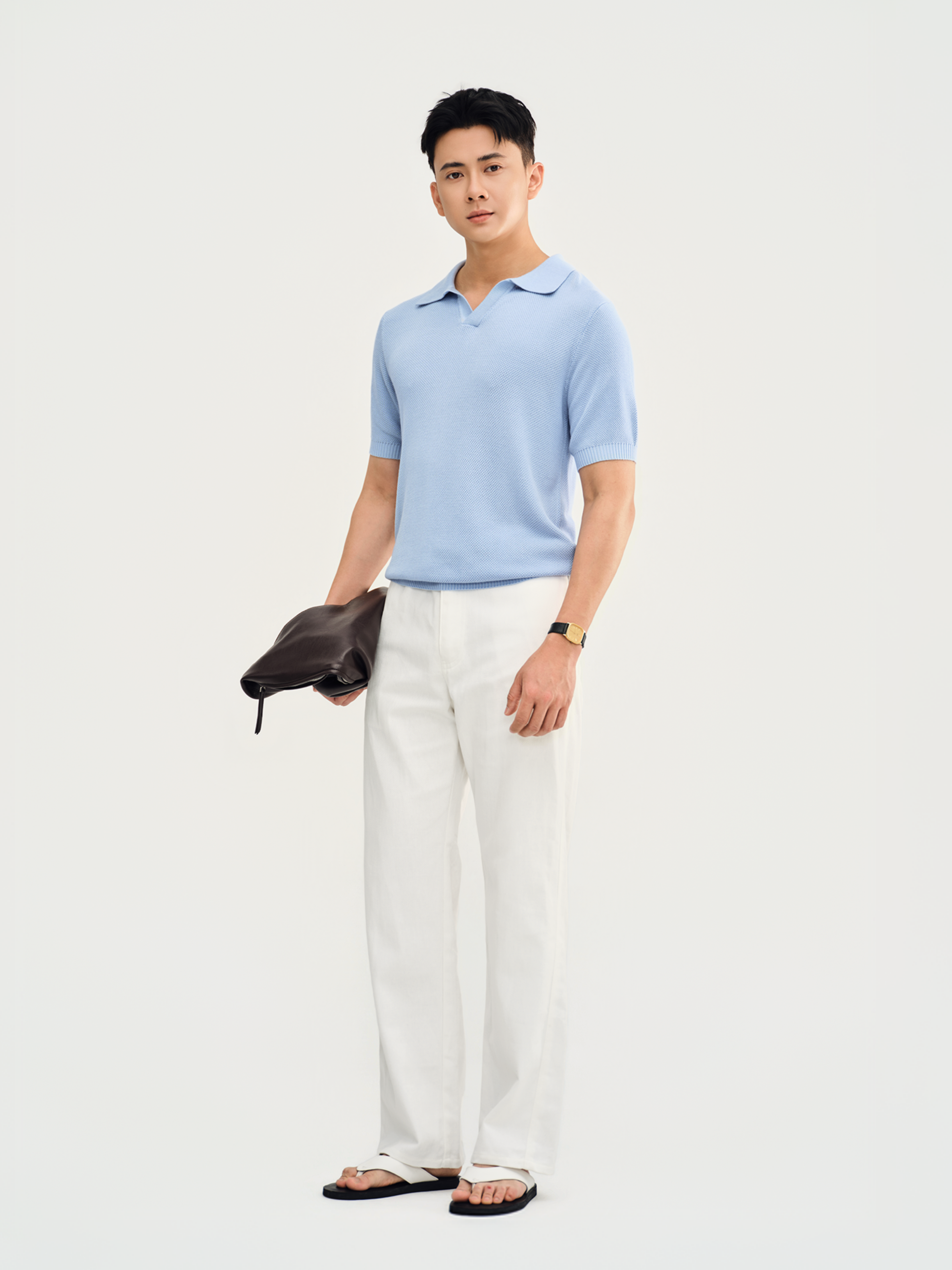 Quần Dài Luca Vải Kaki Form Straight_thumbnail_4