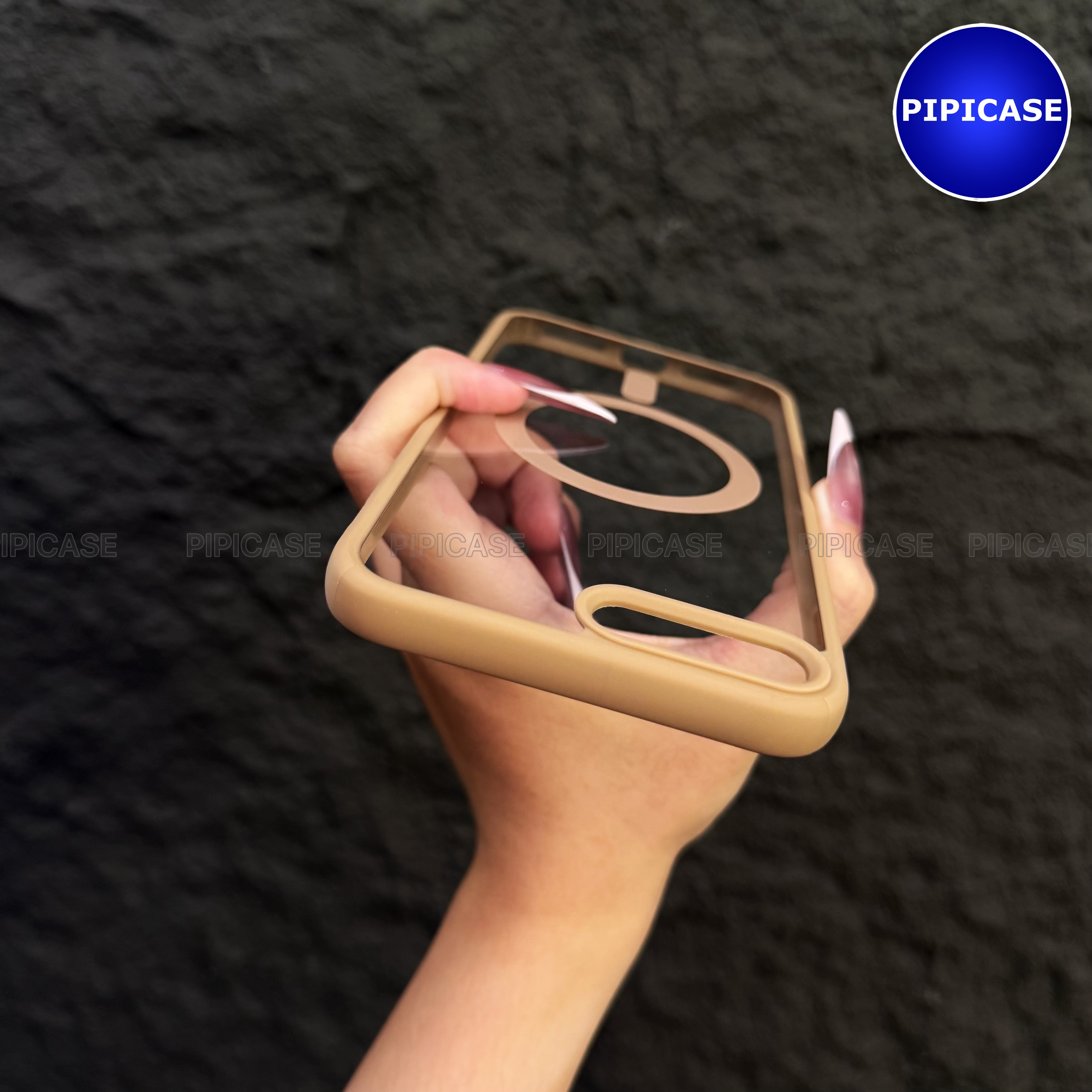 Ốp Lưng iPhone 7 Plus / 8 Plus - Chic - Nâu Nhạt_thumbnail_4