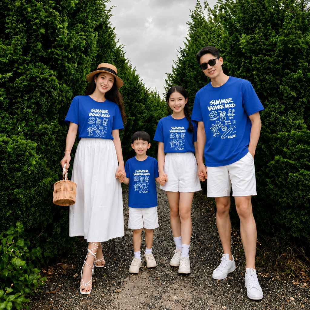 Áo phông gia đình hình Summer Vacance Mood -  LOZA GD003_thumbnail_1