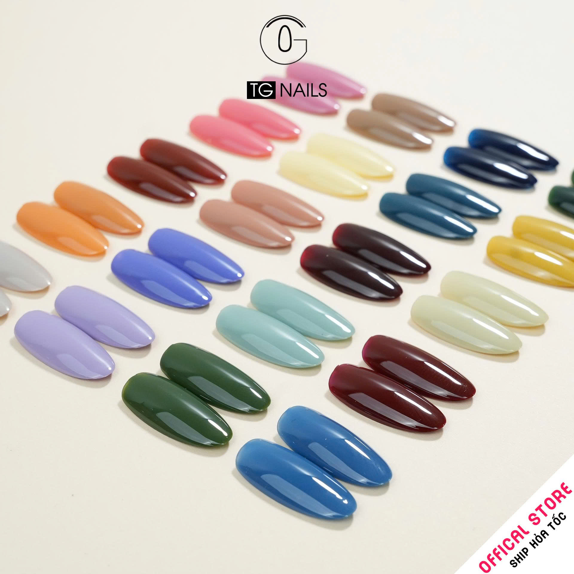 Sơn móng TG Nails gel. Khối lượng tịnh: 10g/ lọ. Nhãn hàng TG nail gel - Combo 20 màu Pastel_thumbnail_3