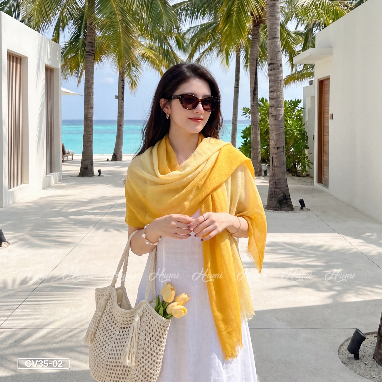 KHĂN COTTON PHA MÀU CHO NỮ (CV35-02)_thumbnail_7