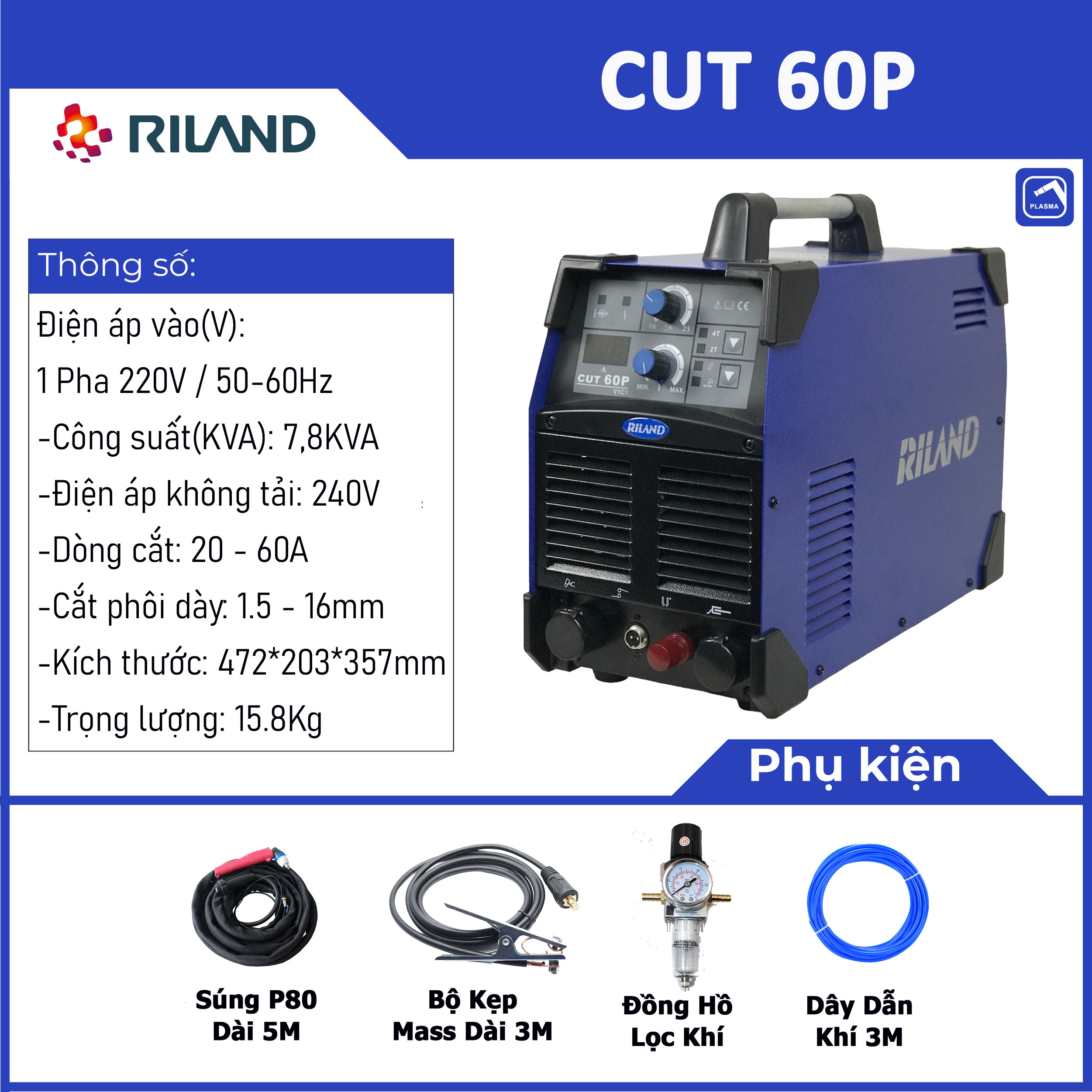 Máy cắt Plasma CUT 60P- RILAND