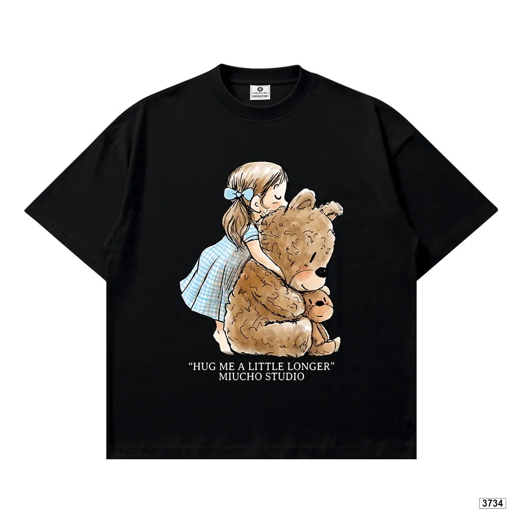 Áo thun boxy nữ phong cách dễ thương hoạt hình gấu Miucho 3734_thumbnail_10