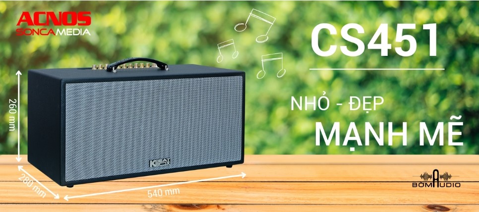 Đánh giá chi tiết loa karaoke di động Acnos CS451 