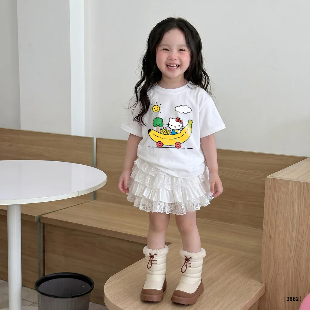 Áo thun bé gái form rộng Kittie Banana Kado 3862_thumbnail_3