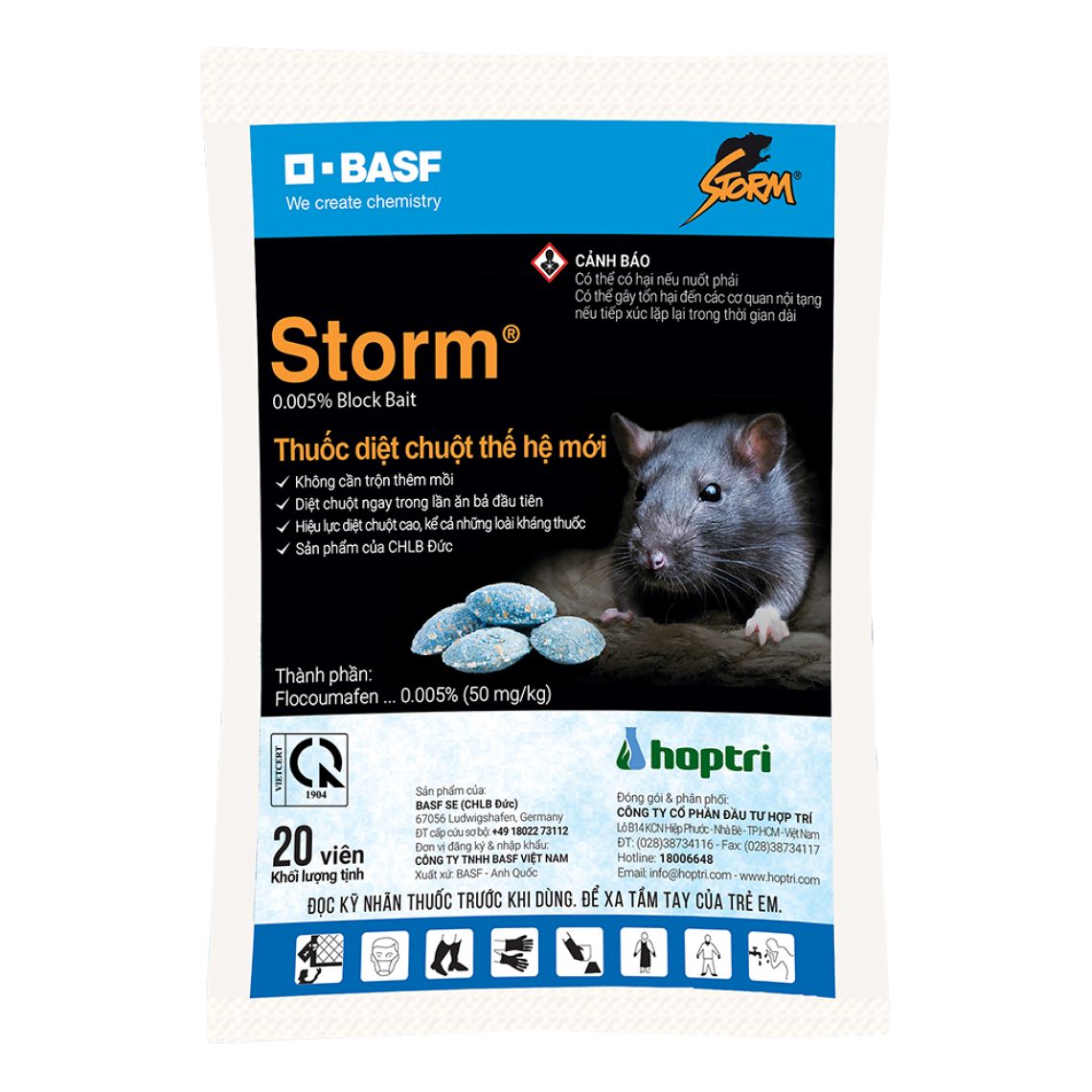 THUỐC CHUỘT SINH HỌC STORM gói 20 viên