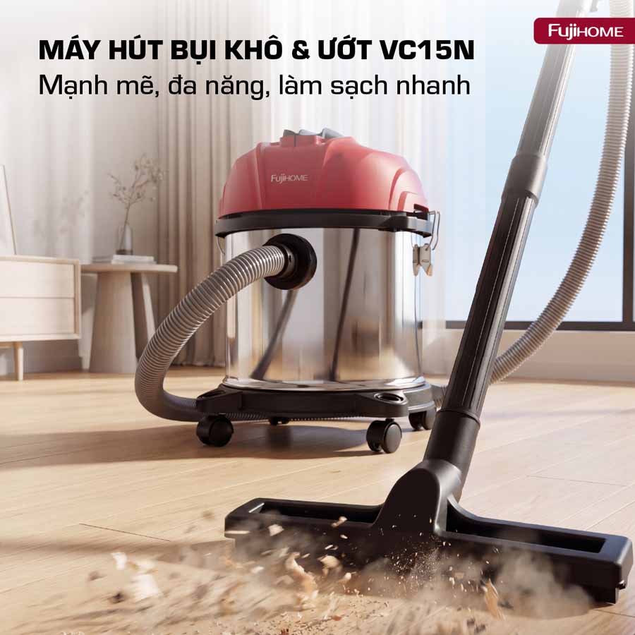 Máy hút bụi công nghiệp Fujihome VC15N_thumbnail_1
